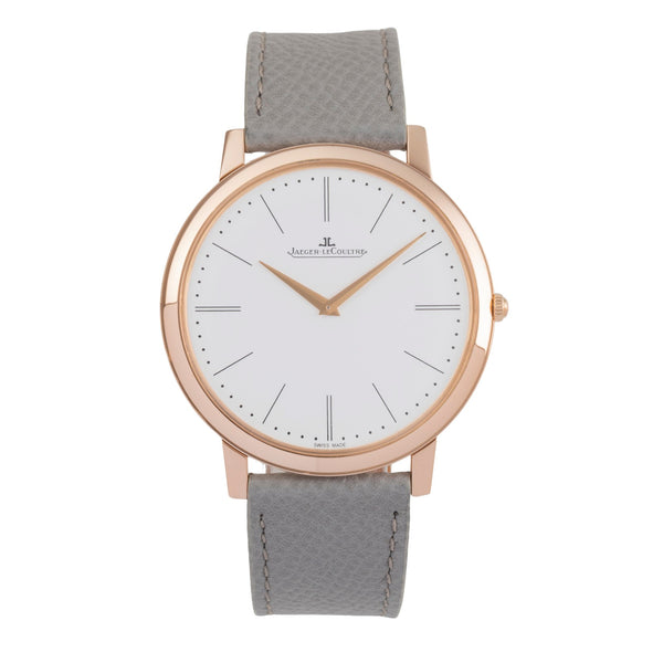 Jaeger LeCoultre Master Ultra Thin oro rosado de 18 quilates cuerda manual reloj para caballeros Q1292520  120.2.79  [2504104]