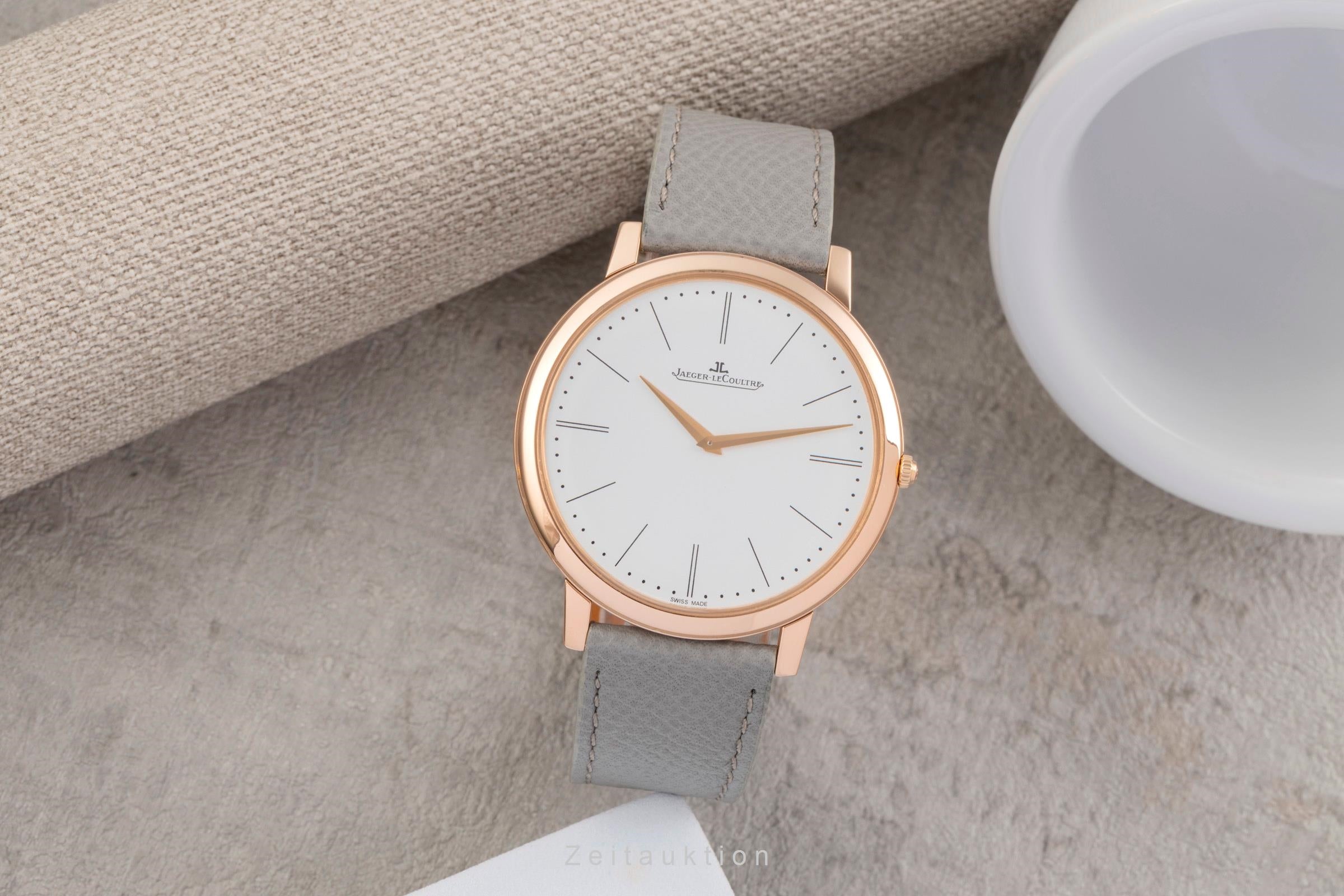 Jaeger LeCoultre Master Ultra Thin oro rosado de 18 quilates cuerda manual reloj para caballeros Q1292520  120.2.79  [2504104]