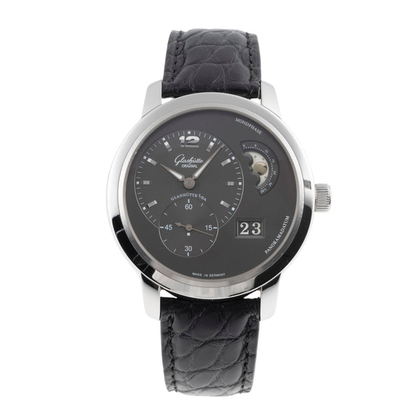 Glashütte PanoMaticLunar steel automatic men's watch 90-02-36-12-05  [2504105]