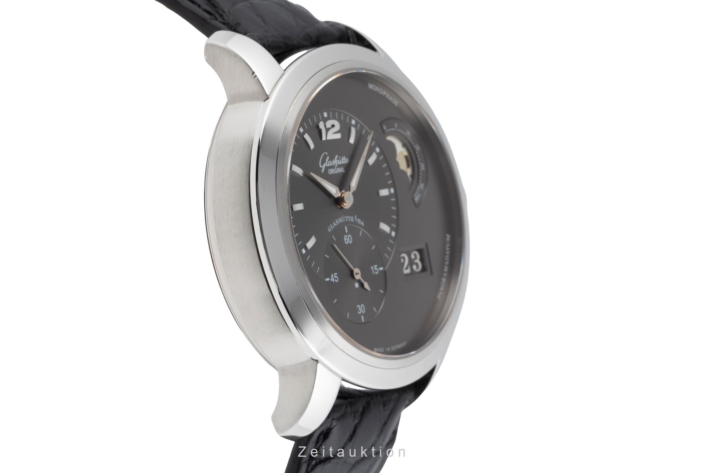 Glashütte PanoMaticLunar steel automatic men's watch 90-02-36-12-05  [2504105]