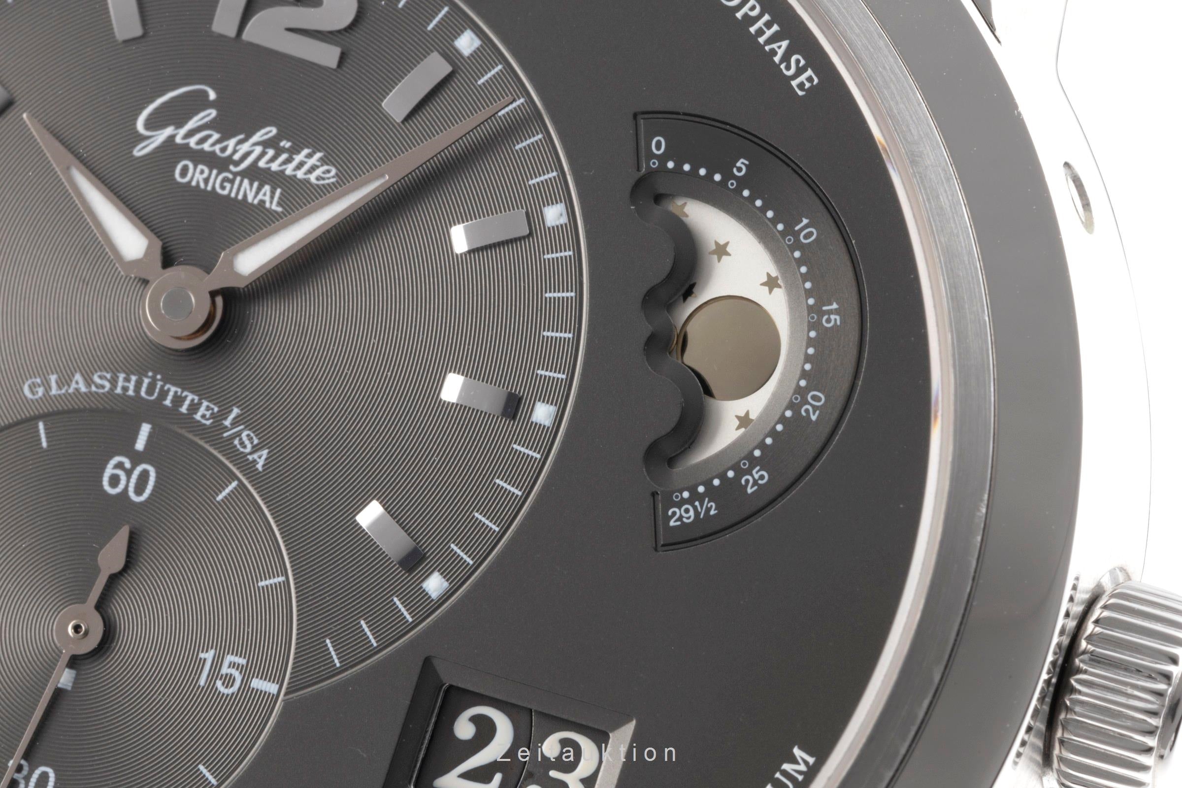 Glashütte PanoMaticLunar steel automatic men's watch 90-02-36-12-05  [2504105]