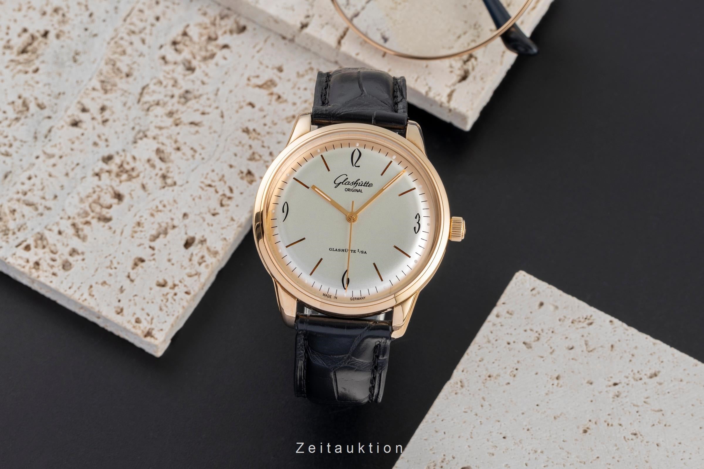 Glashütte Sixties 18k Gold Automatik Herrenuhr 1-39-52-01-01-04 B&P NP: 14100,-€ [2504107]