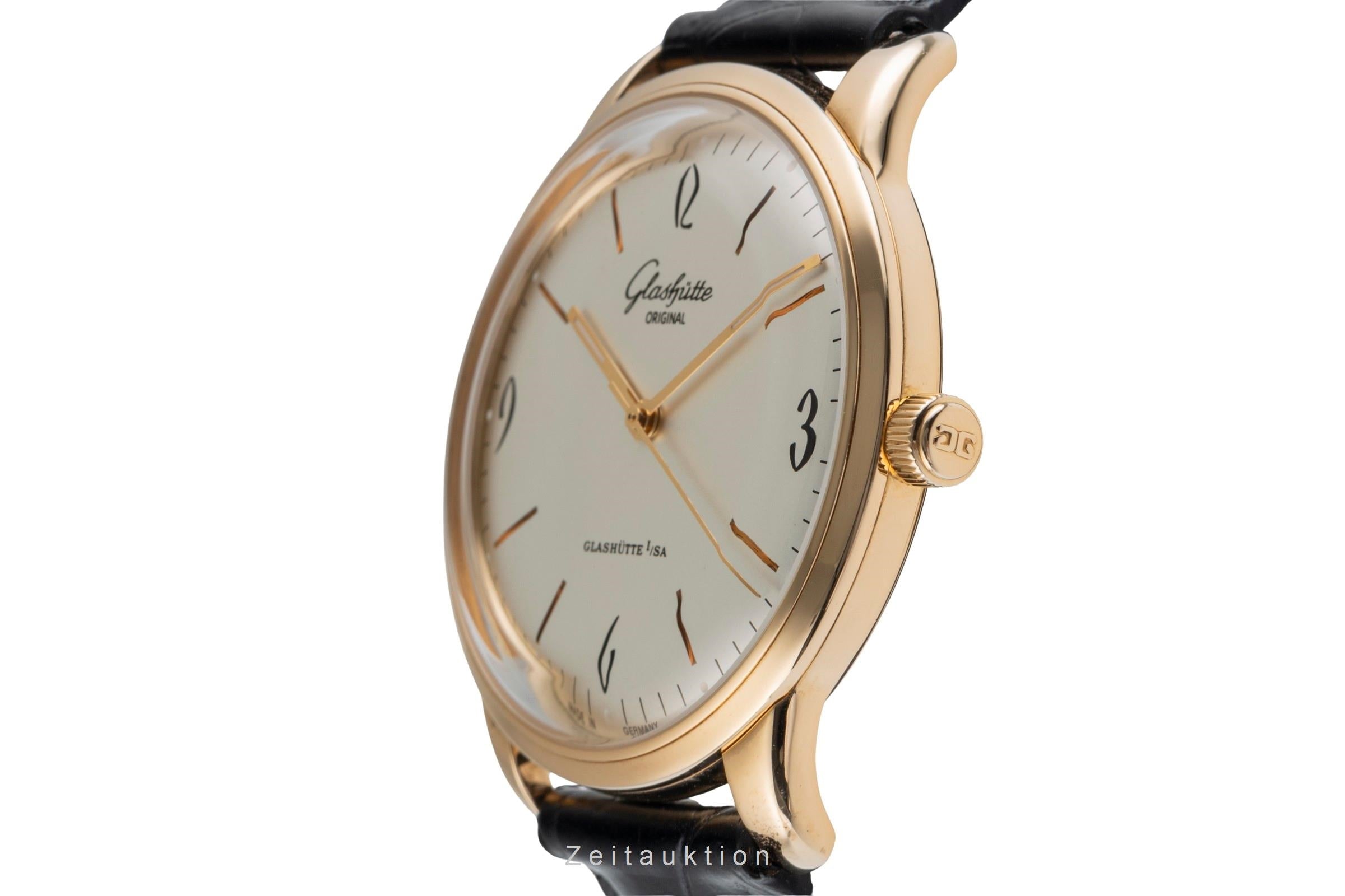 Glashütte Sixties 18k Gold Automatik Herrenuhr 1-39-52-01-01-04 B&P NP: 14100,-€ [2504107]