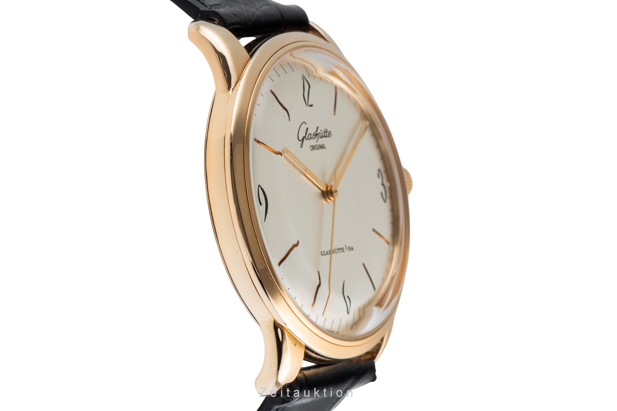 Glashütte Sixties 18k Gold Automatik Herrenuhr 1-39-52-01-01-04 B&P NP: 14100,-€ [2504107]