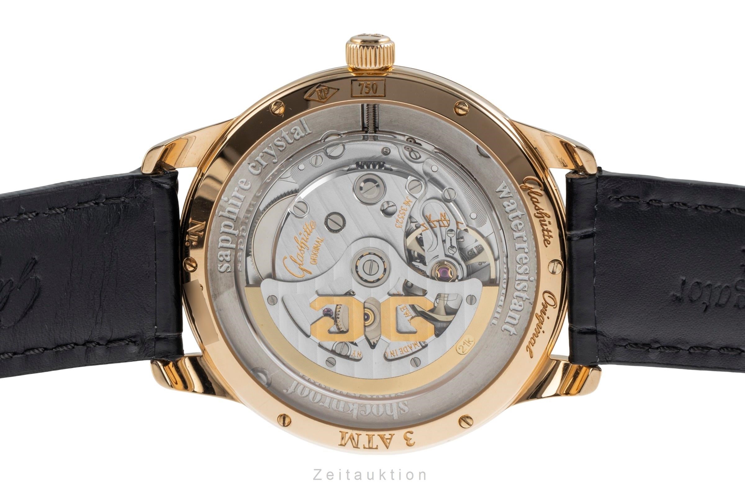 Glashütte Sixties 18k Gold Automatik Herrenuhr 1-39-52-01-01-04 B&P NP: 14100,-€ [2504107]