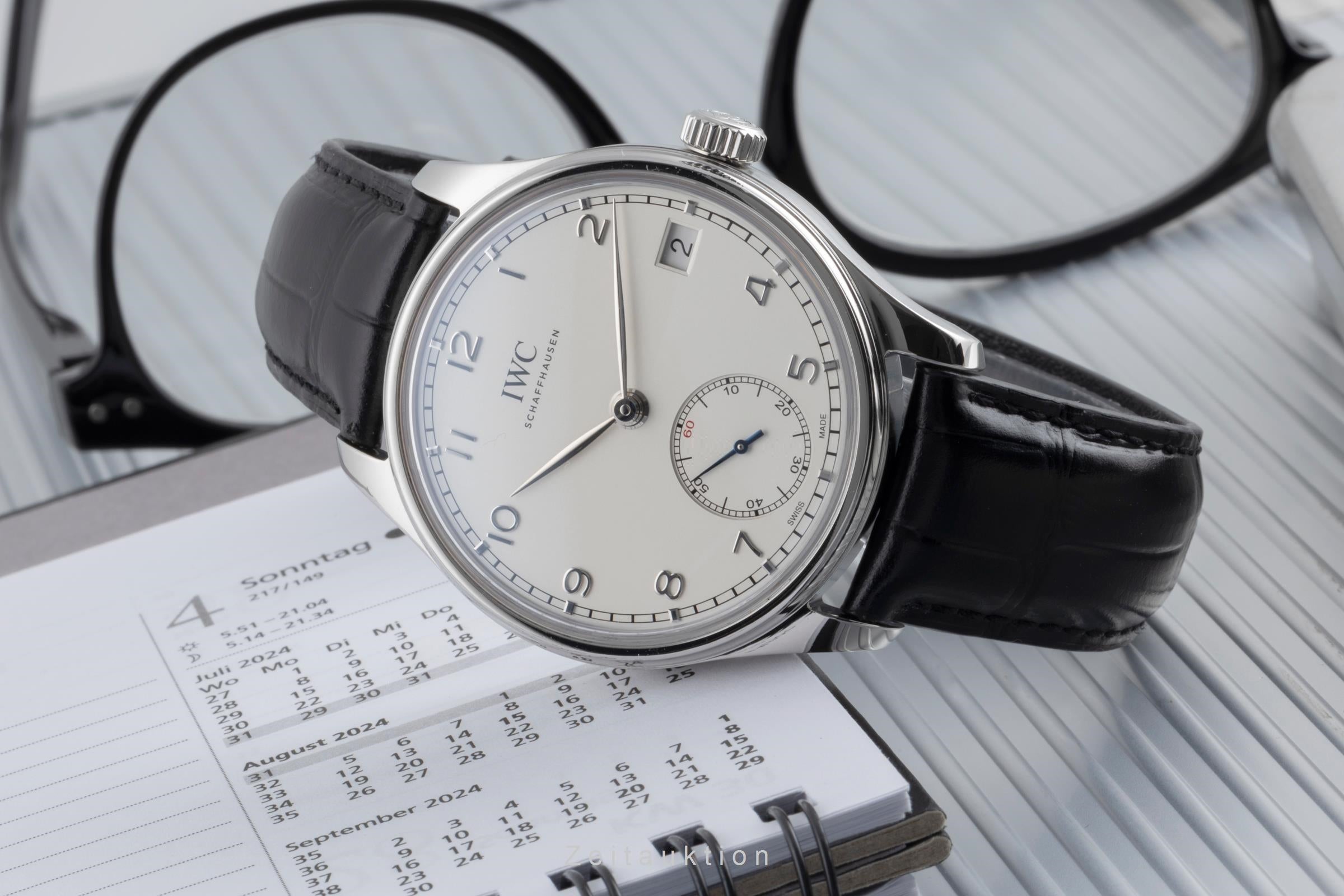 IWC Portugieser acier à remontage manuel montre pour hommes IW510203  [2504108]