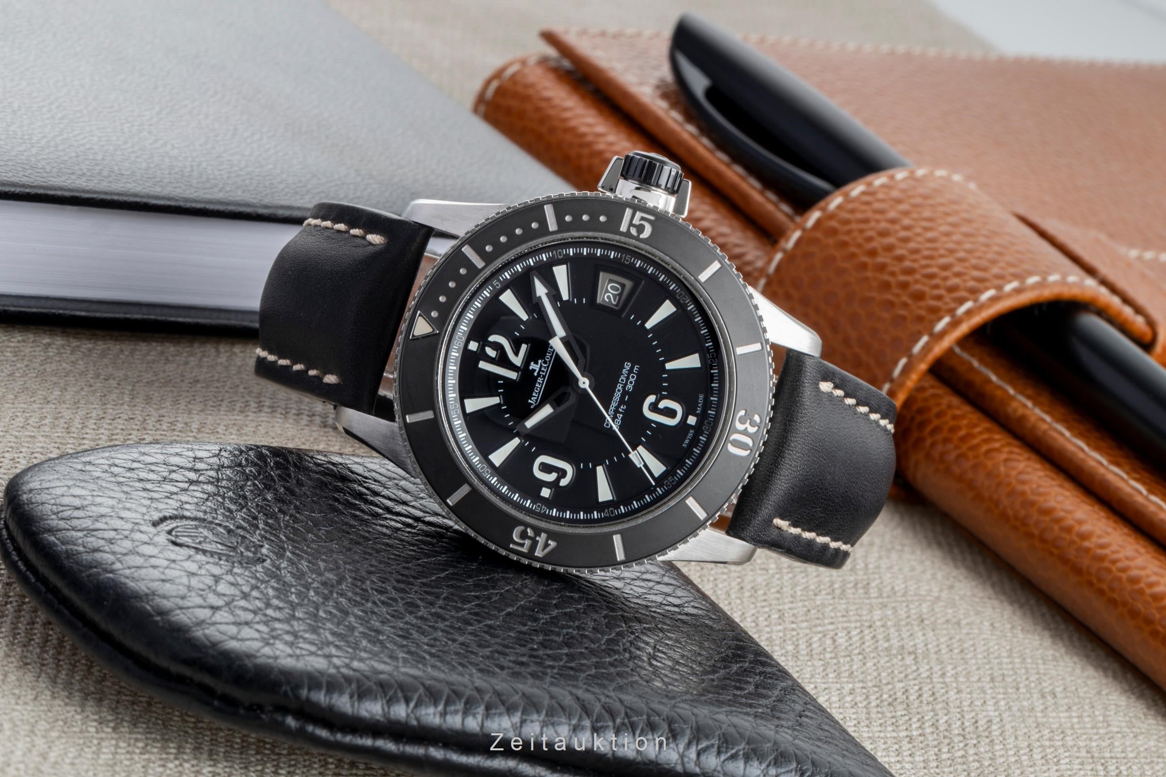 Jaeger LeCoultre Master Compressor acero automático reloj para caballeros Q2018470, 162.8.37 Limited  [2504109]