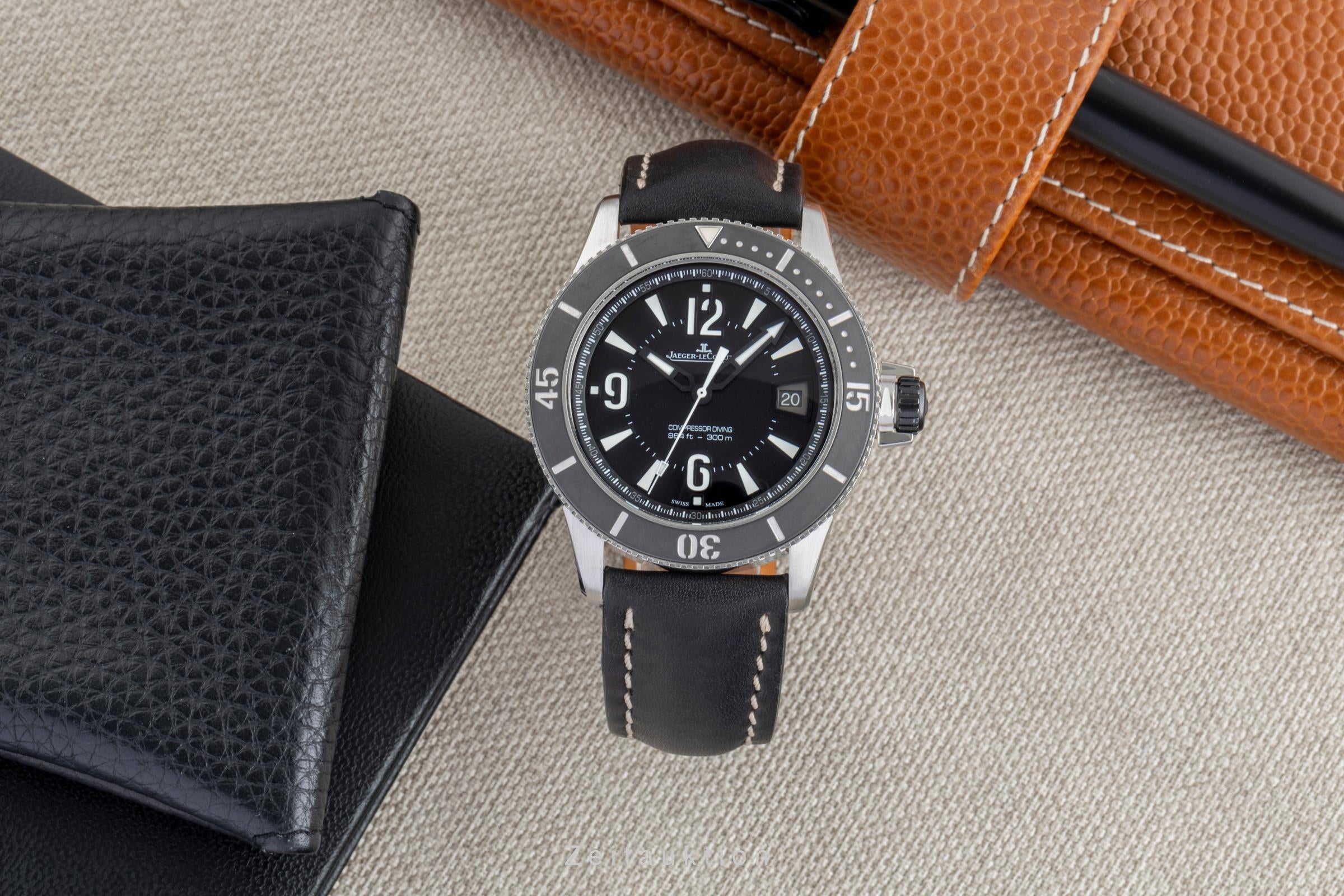 Jaeger LeCoultre Master Compressor acero automático reloj para caballeros Q2018470, 162.8.37 Limited  [2504109]