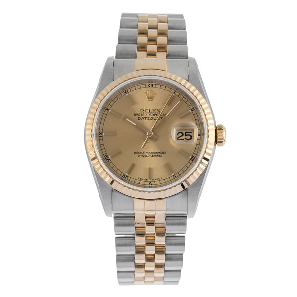 Rolex Datejust steel / gold automatic men's watch 16233  [2504112]