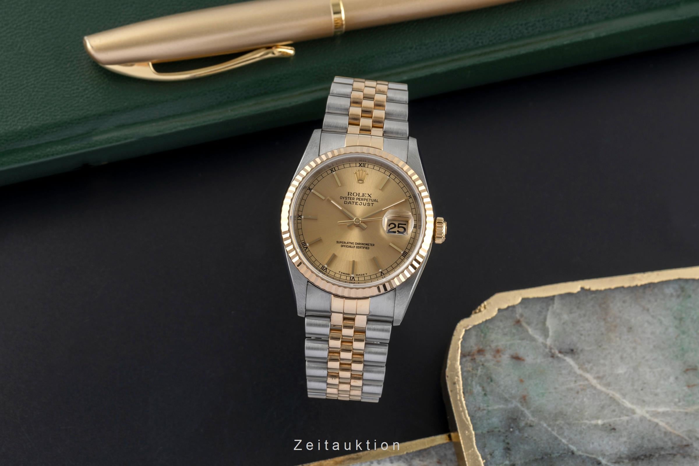 Rolex Datejust steel / gold automatic men's watch 16233  [2504112]
