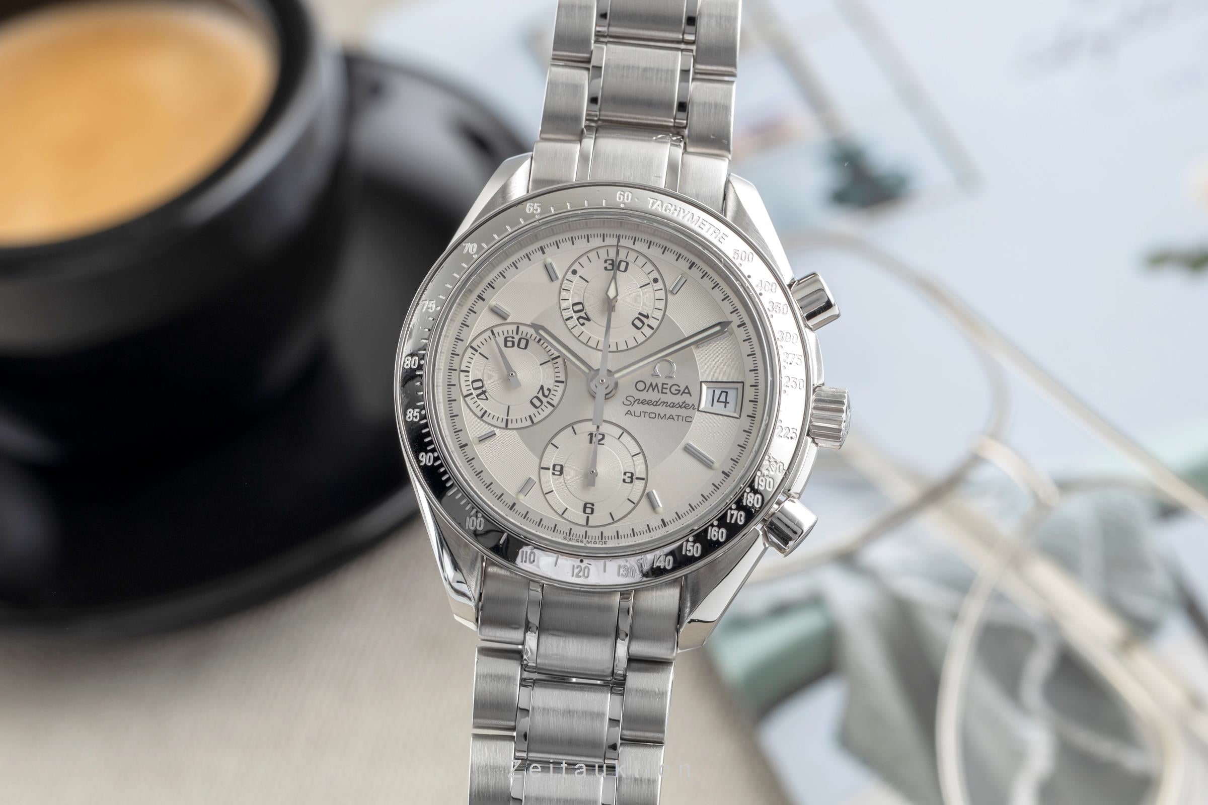 Omega Speedmaster Date chronograph steel automatic men's watch 3513.30.00 LP: 6100EUR  [2504114]