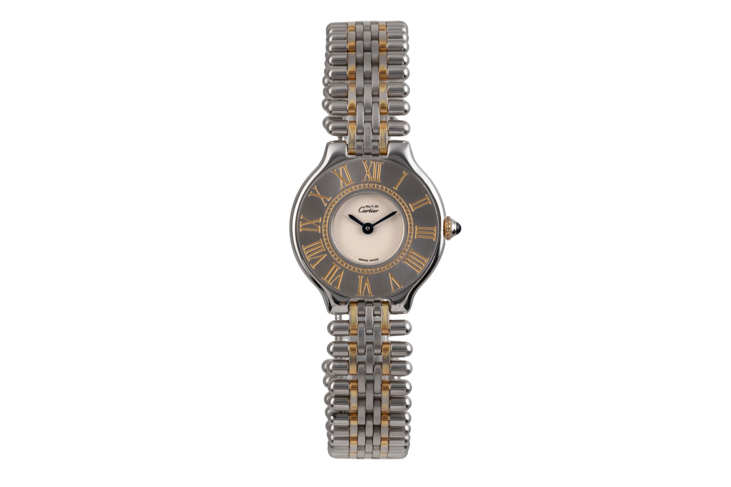 Cartier Ligne 21 acier / doré quartz montre pour femmes  [2504118]