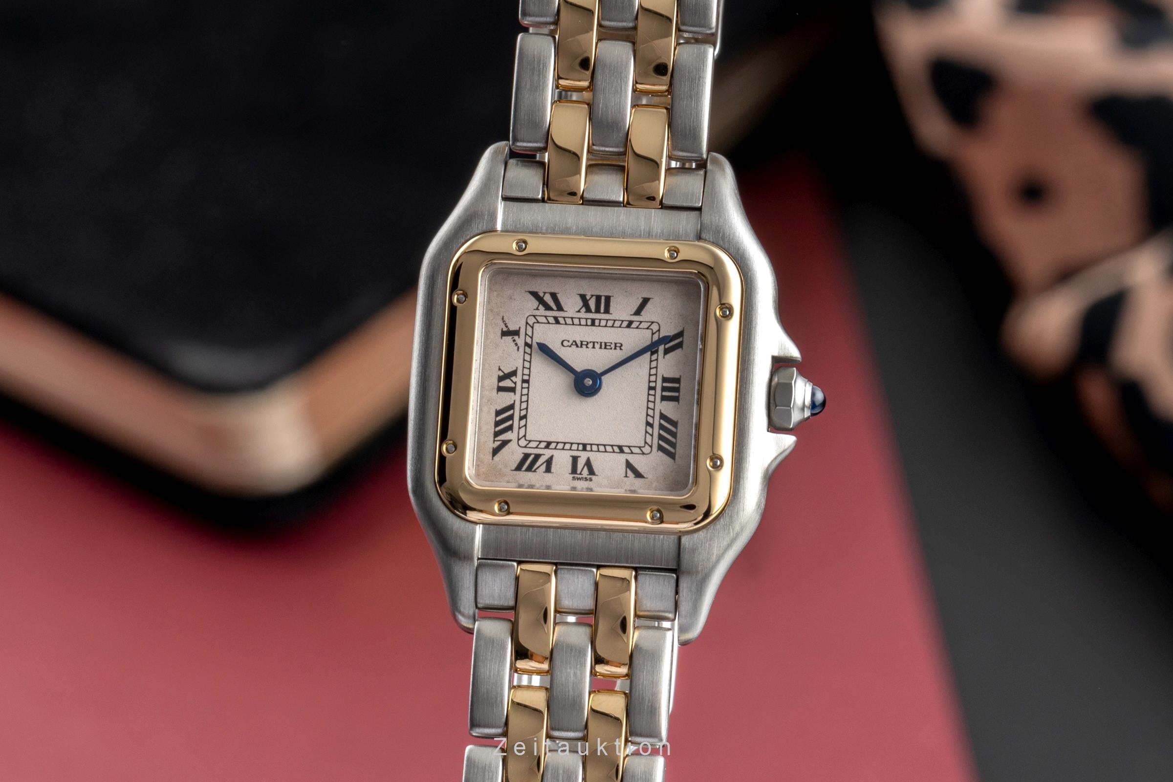 Cartier Panthere Classique Et Figaro SM Stahl Gold Quarz Damenuhr W25029B6 1120 [2504119]