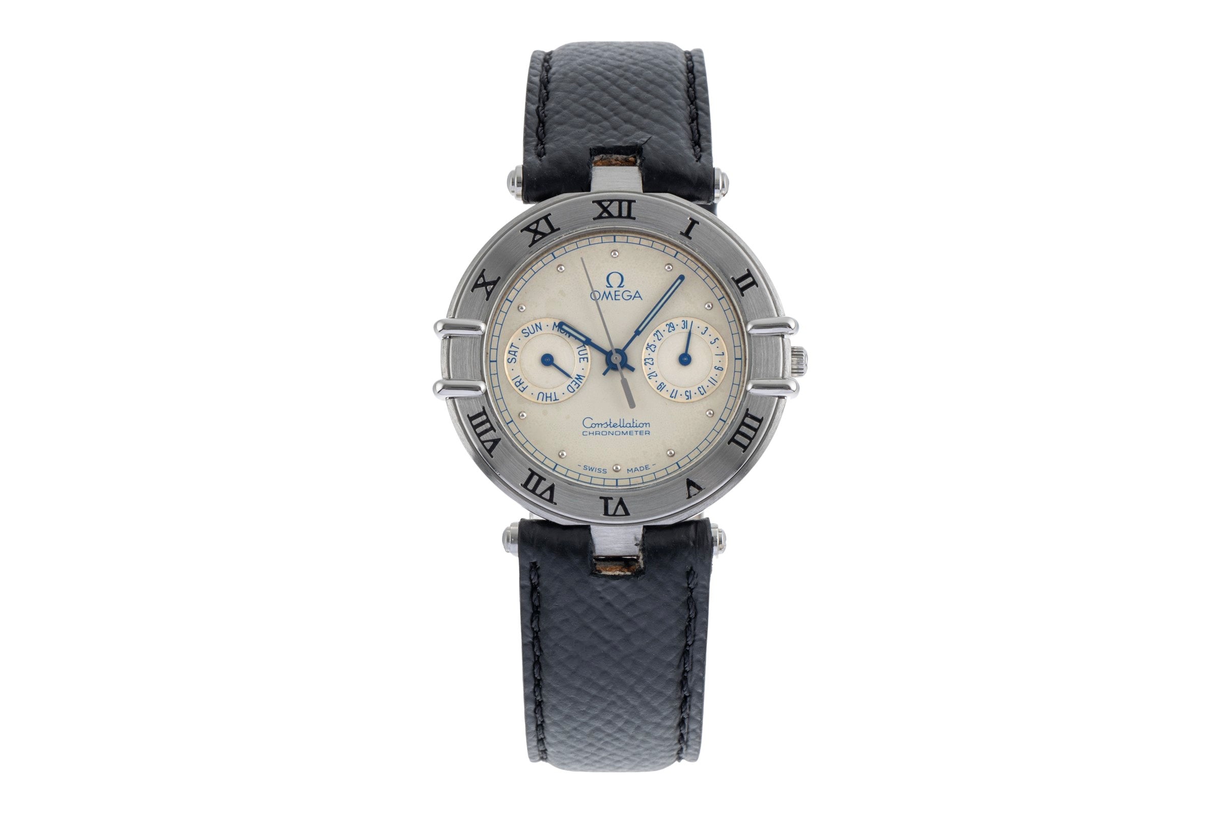 Omega Constellation acier quartz montre pour hommes 198.0155 Vintage  [2504121]