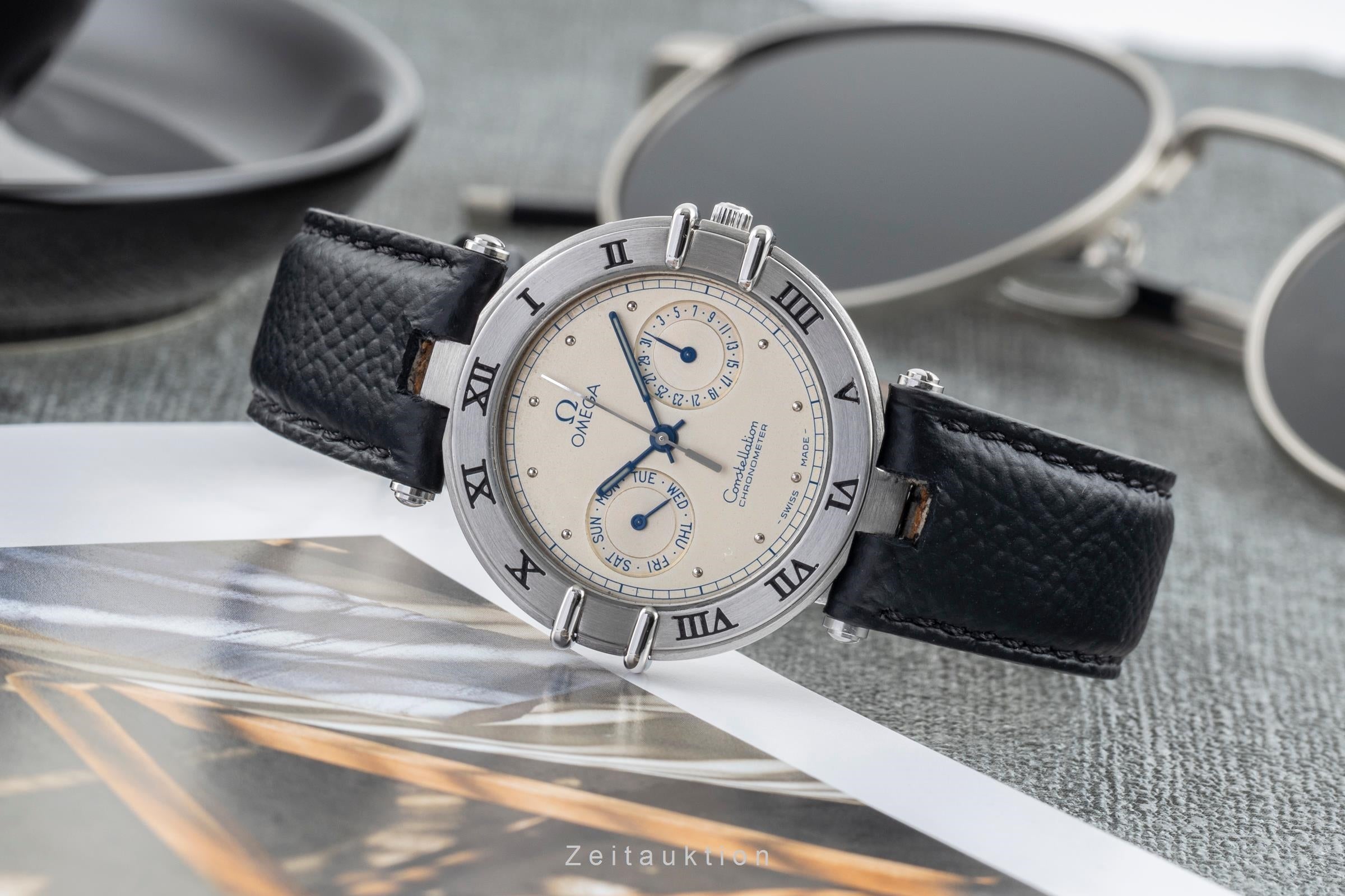 Omega Constellation acier quartz montre pour hommes 198.0155 Vintage  [2504121]