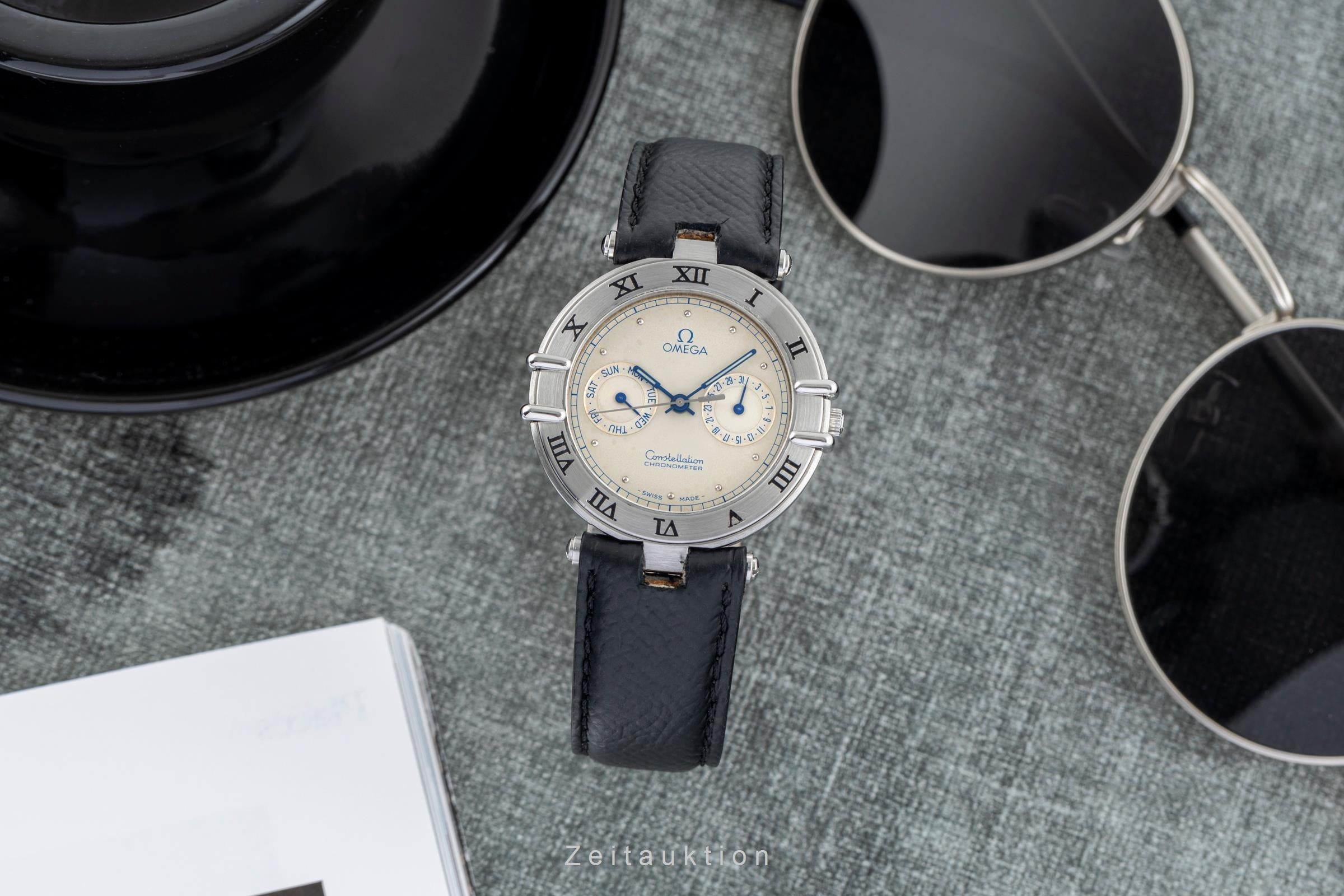 Omega Constellation acier quartz montre pour hommes 198.0155 Vintage  [2504121]