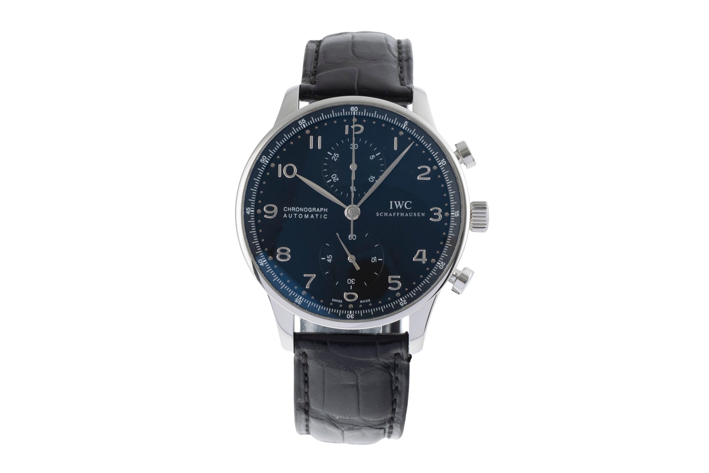 IWC Portugieser cronografo acciaio automatismo orologio da uomo IW371438  [2504127]