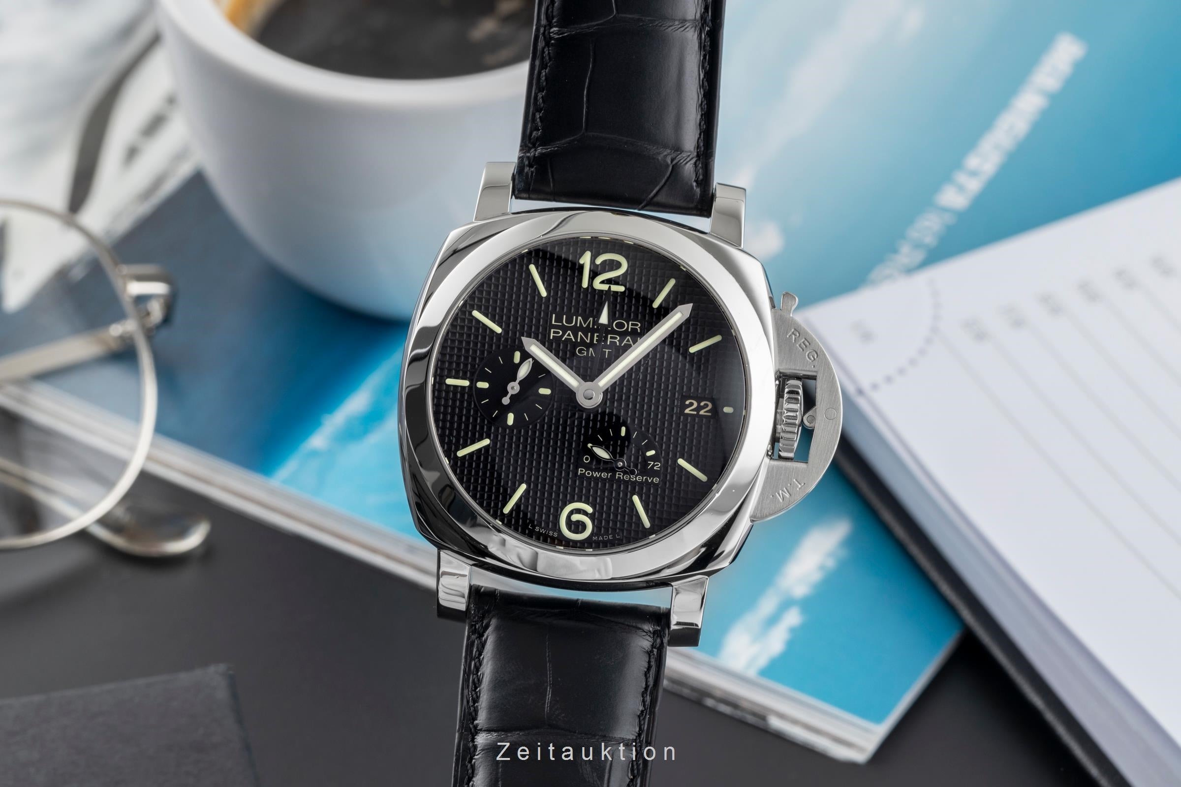 Panerai Luminor GMT acero automático reloj para caballeros PAM00537  [2504135]