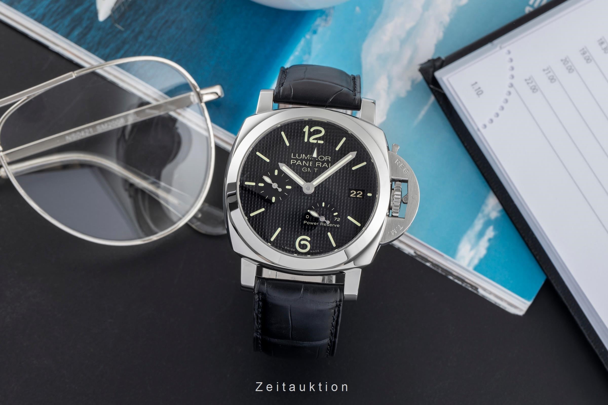 Panerai Luminor GMT acero automático reloj para caballeros PAM00537  [2504135]