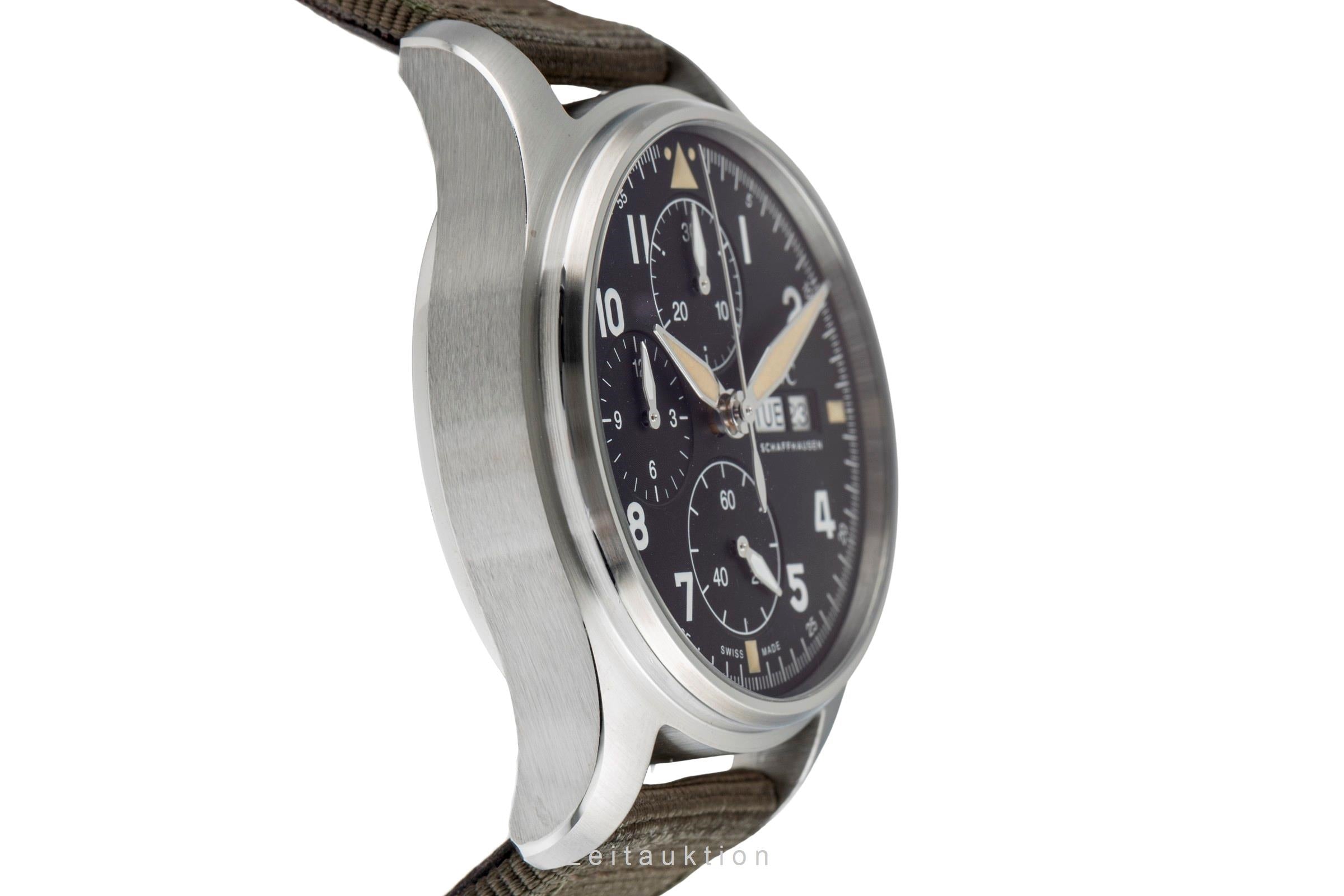 IWC Fliegerchronograph cronografo acciaio automatismo orologio da uomo IW387901 LP: 7300EUR  [2504136]