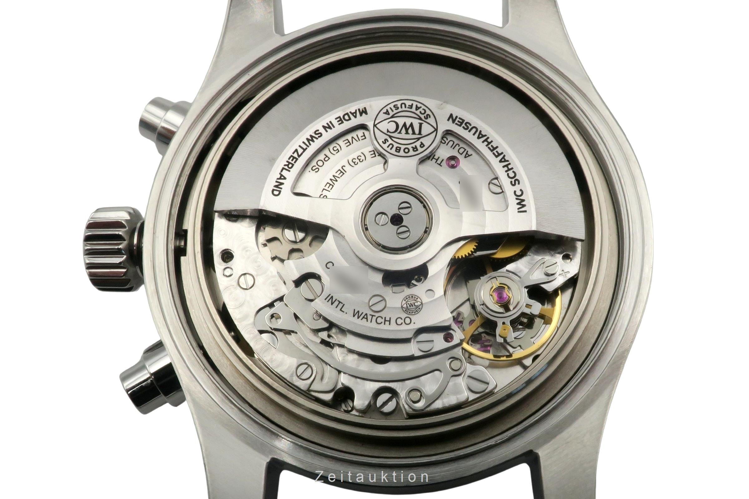 IWC Fliegerchronograph cronografo acciaio automatismo orologio da uomo IW387901 LP: 7300EUR  [2504136]