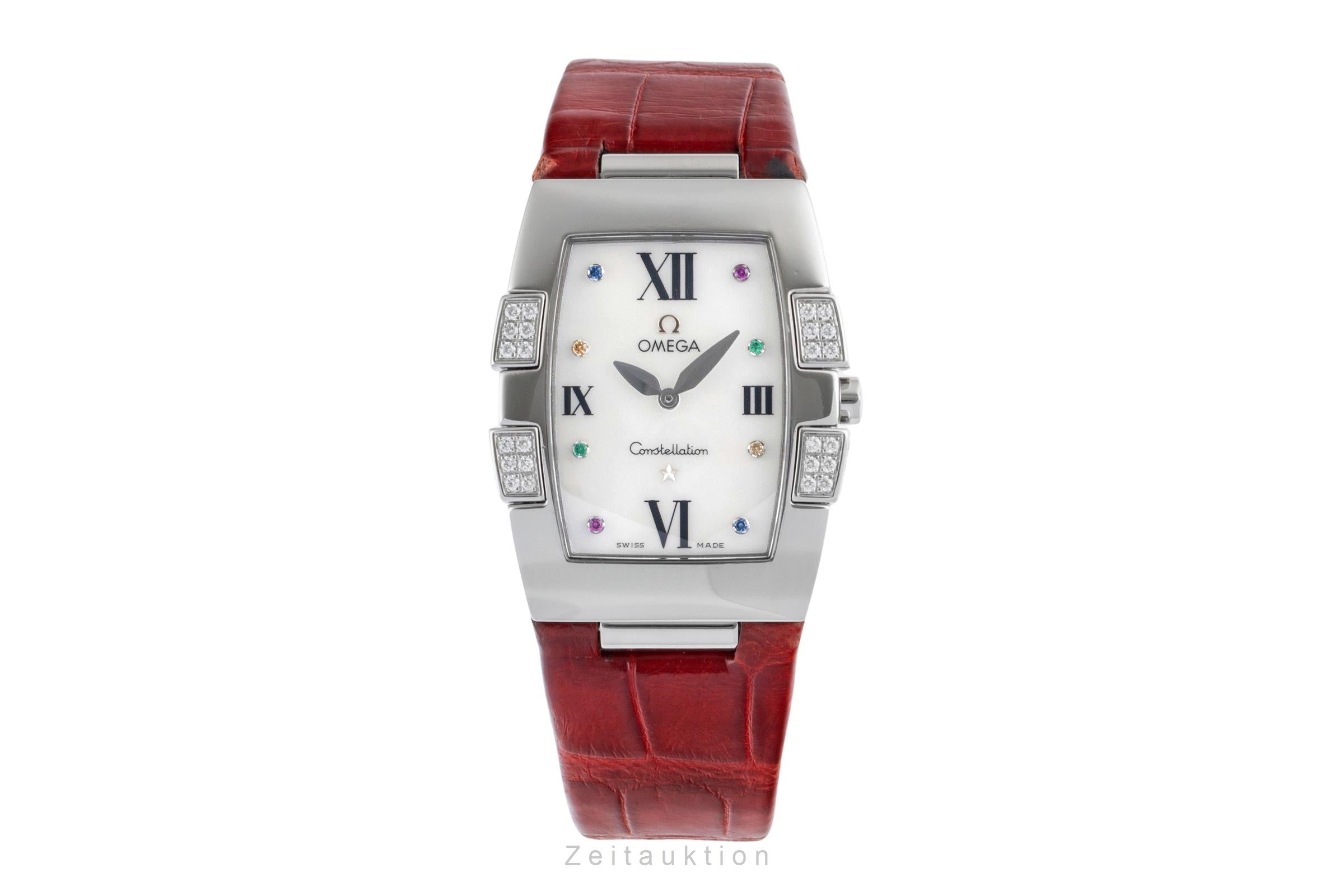 Omega Constellation Stahl MOP Diamonds Quarz Damenuhr Ref. 1886.79.40  [2504141]