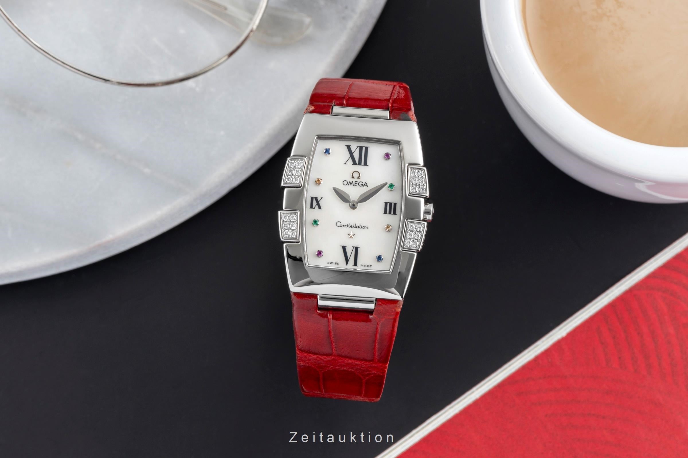 Omega Constellation Stahl MOP Diamonds Quarz Damenuhr Ref. 1886.79.40  [2504141]
