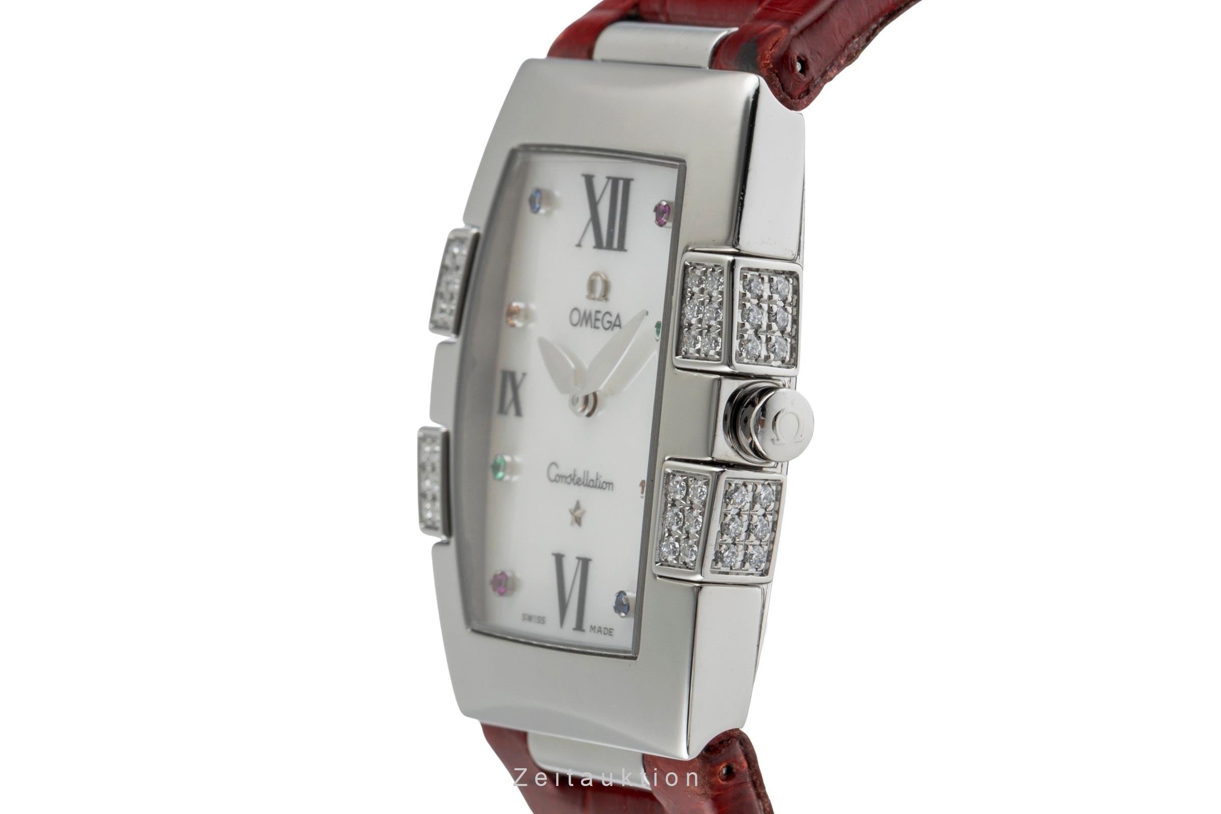 Omega Constellation Stahl MOP Diamonds Quarz Damenuhr Ref. 1886.79.40  [2504141]