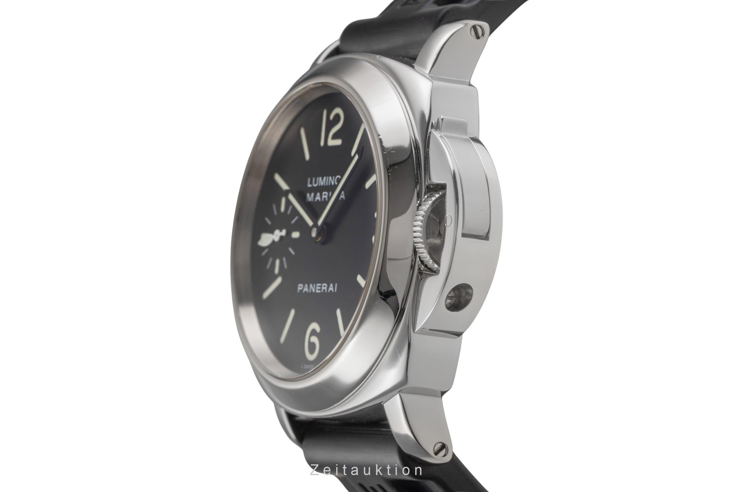 Panerai Luminor Marina acier à remontage manuel montre pour hommes PAM00001 LP: 6200EUR  [2504151]
