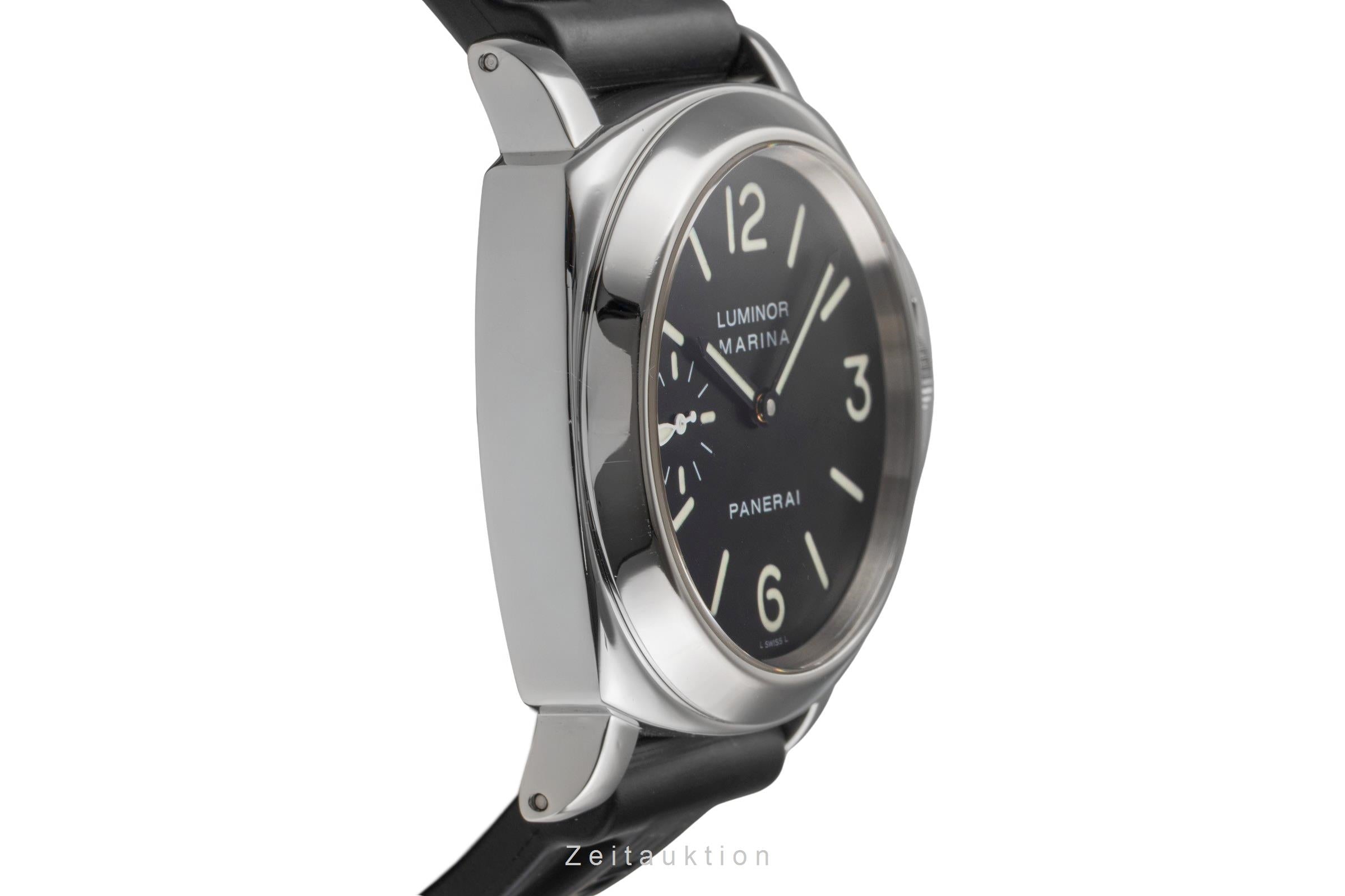 Panerai Luminor Marina acier à remontage manuel montre pour hommes PAM00001 LP: 6200EUR  [2504151]