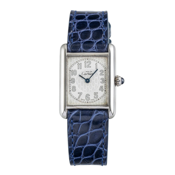 Cartier must Tank SM 925 Silber vergoldet Quarz Damenuhr  Ref. W1014254 2416 [2504157]