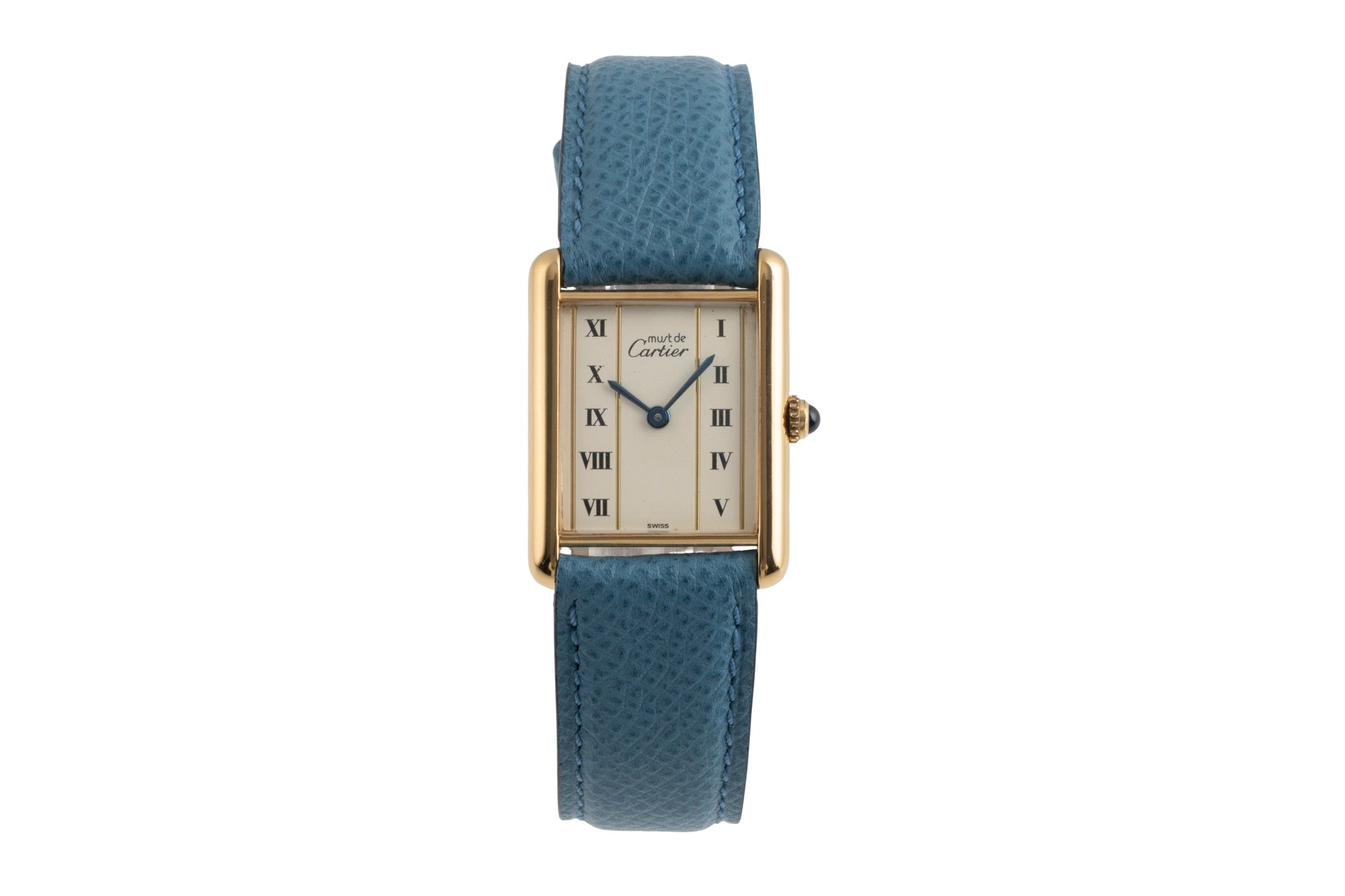 Cartier Tank LM Must de Cartier Silber Vermeil Medium Size Ref. W1002653 590005 [2504162]