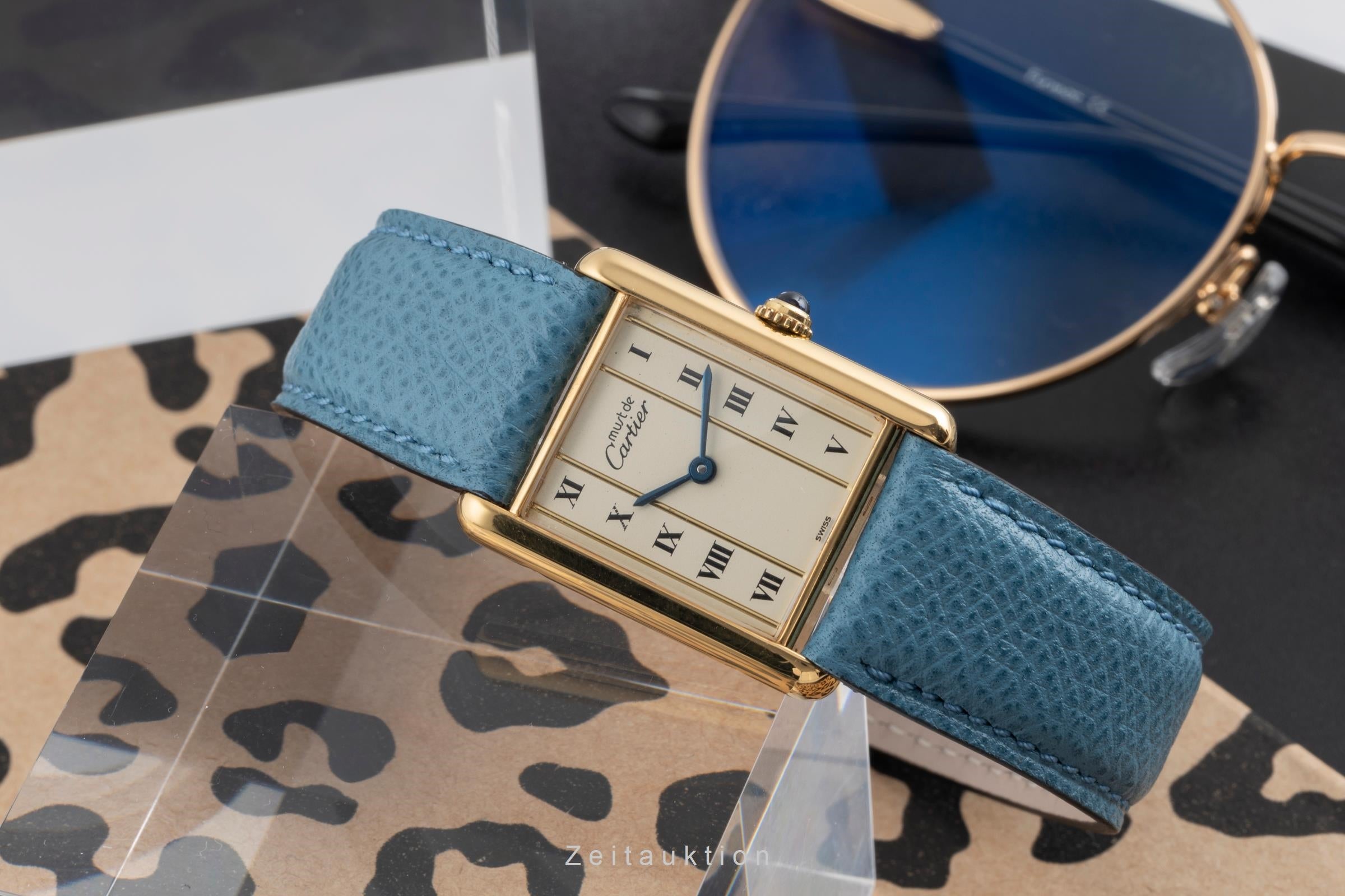 Cartier Tank silver-gilt quartz Kal. 90 Ref. 590005, W1002653