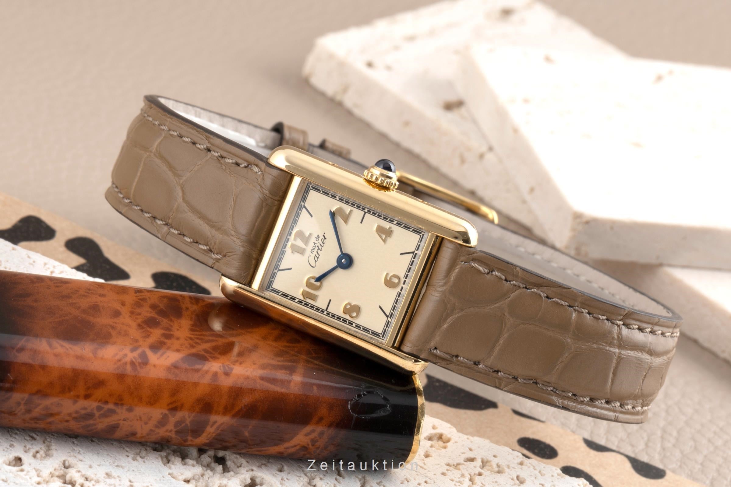 Cartier Tank argent doré quartz montre pour femmes W1008354, 5057001  [2504167]