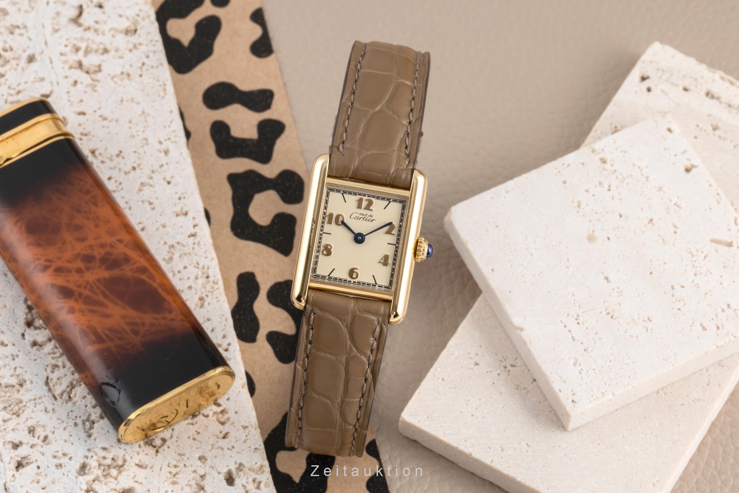 Cartier Tank argent doré quartz montre pour femmes W1008354, 5057001  [2504167]