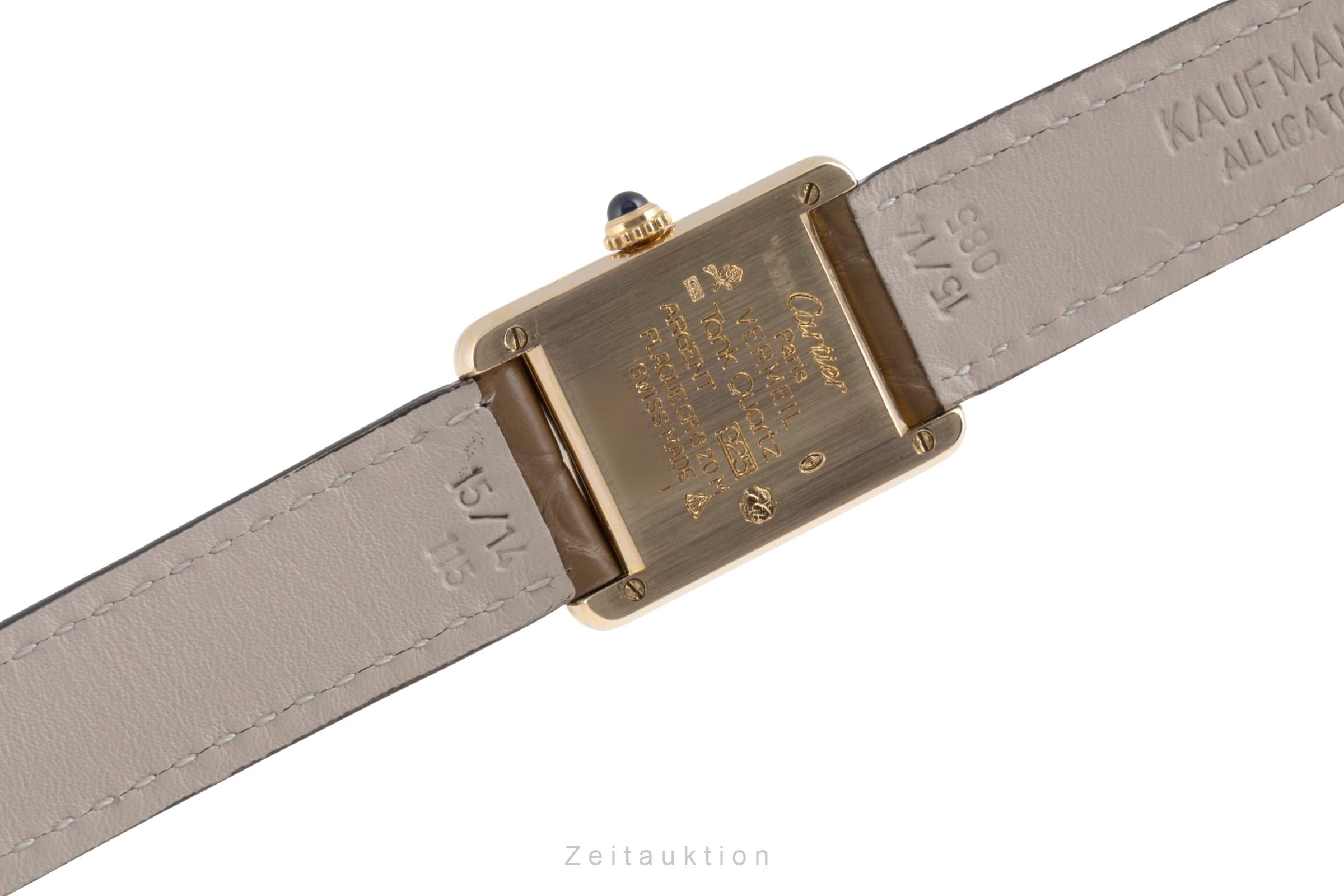 Cartier Tank argent doré quartz montre pour femmes W1008354, 5057001  [2504167]