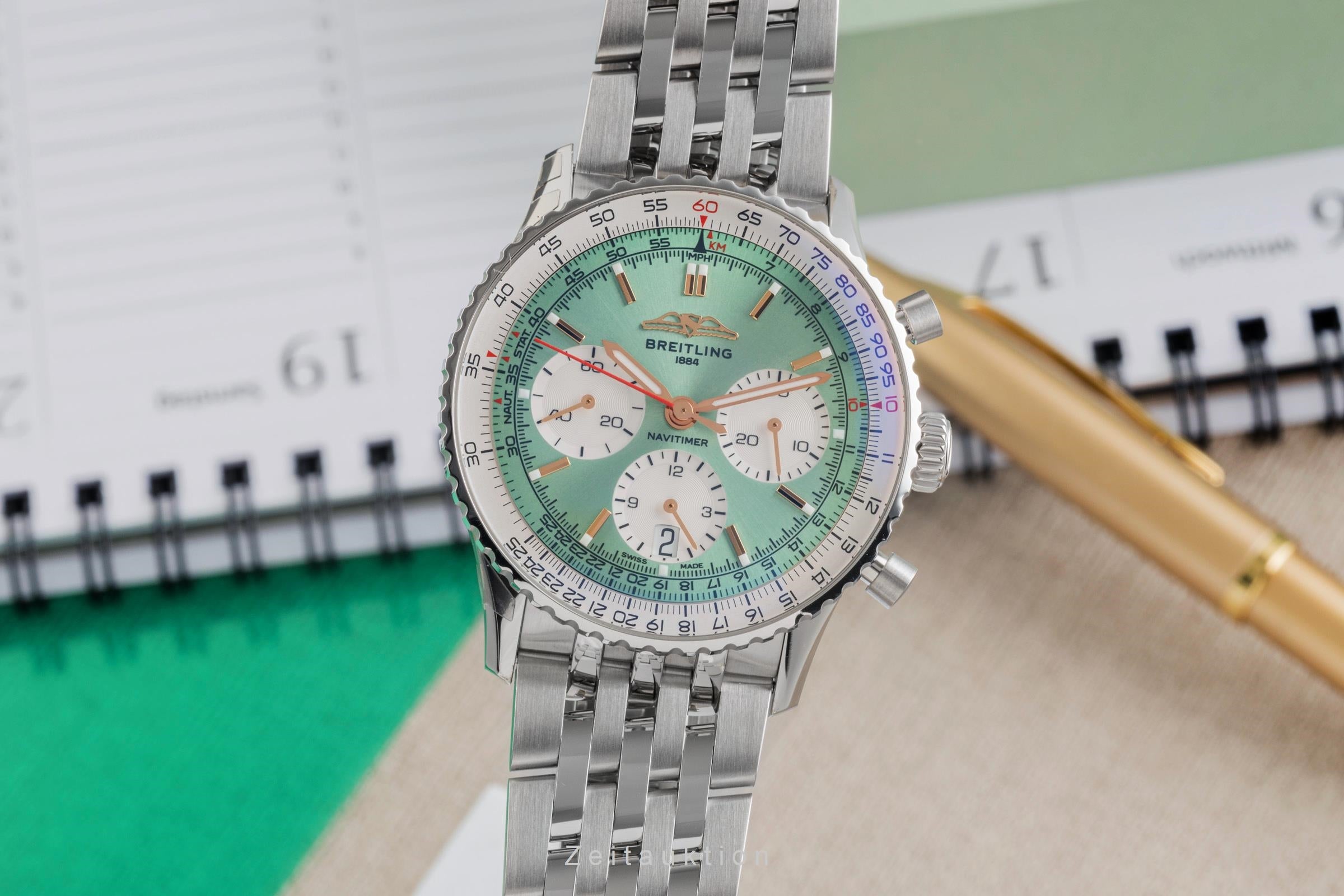Breitling Navitimer 01 chronograph steel automatic men's watch AB0139211L1A1 LP: 9650EUR  [2504173]