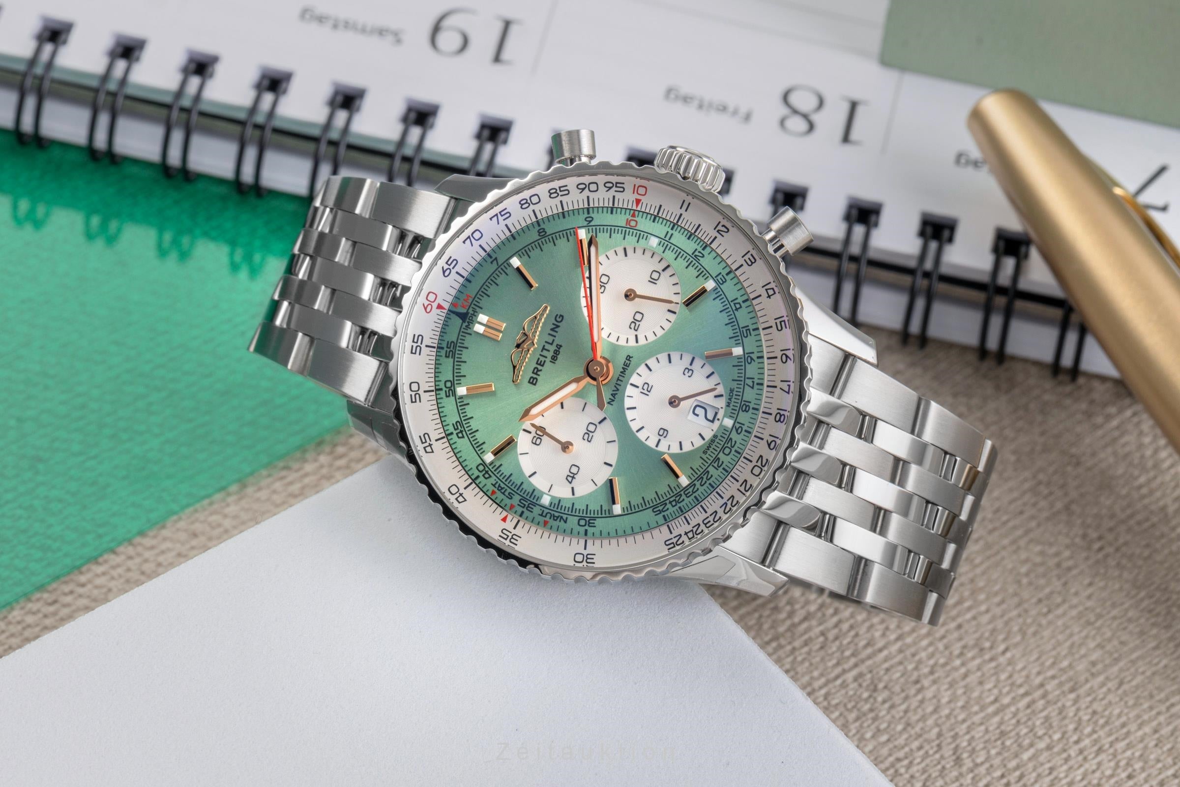 Breitling Navitimer 01 chronograph steel automatic men's watch AB0139211L1A1 LP: 9650EUR  [2504173]