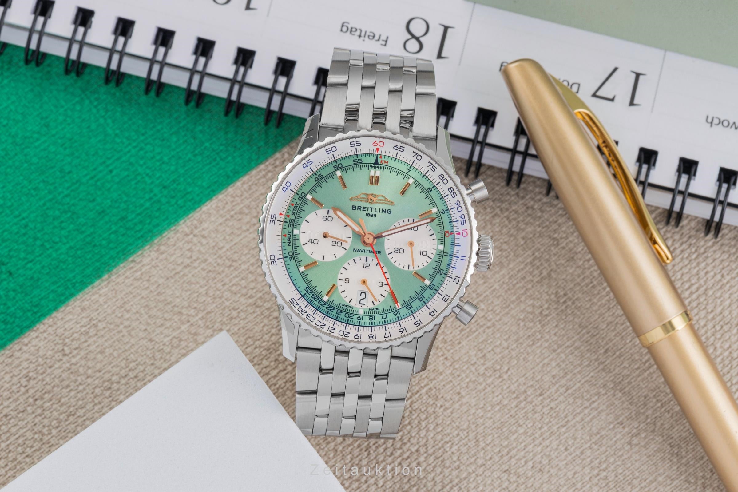Breitling Navitimer 01 chronograph steel automatic men's watch AB0139211L1A1 LP: 9650EUR  [2504173]