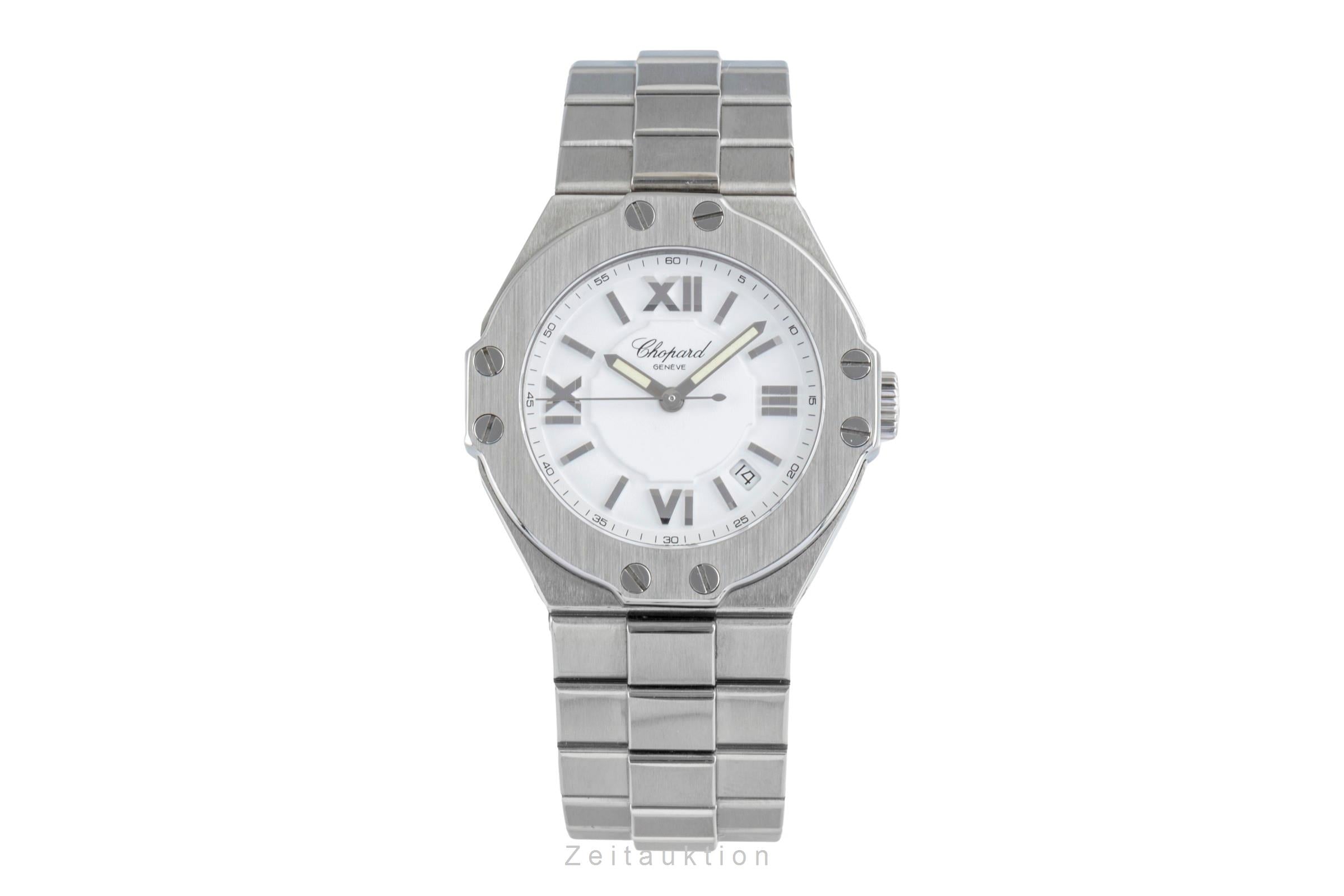 Chopard St. Moritz Stahl Quarz White Dial Damenuhr Ref. 8319 Klassiker  [2504175]