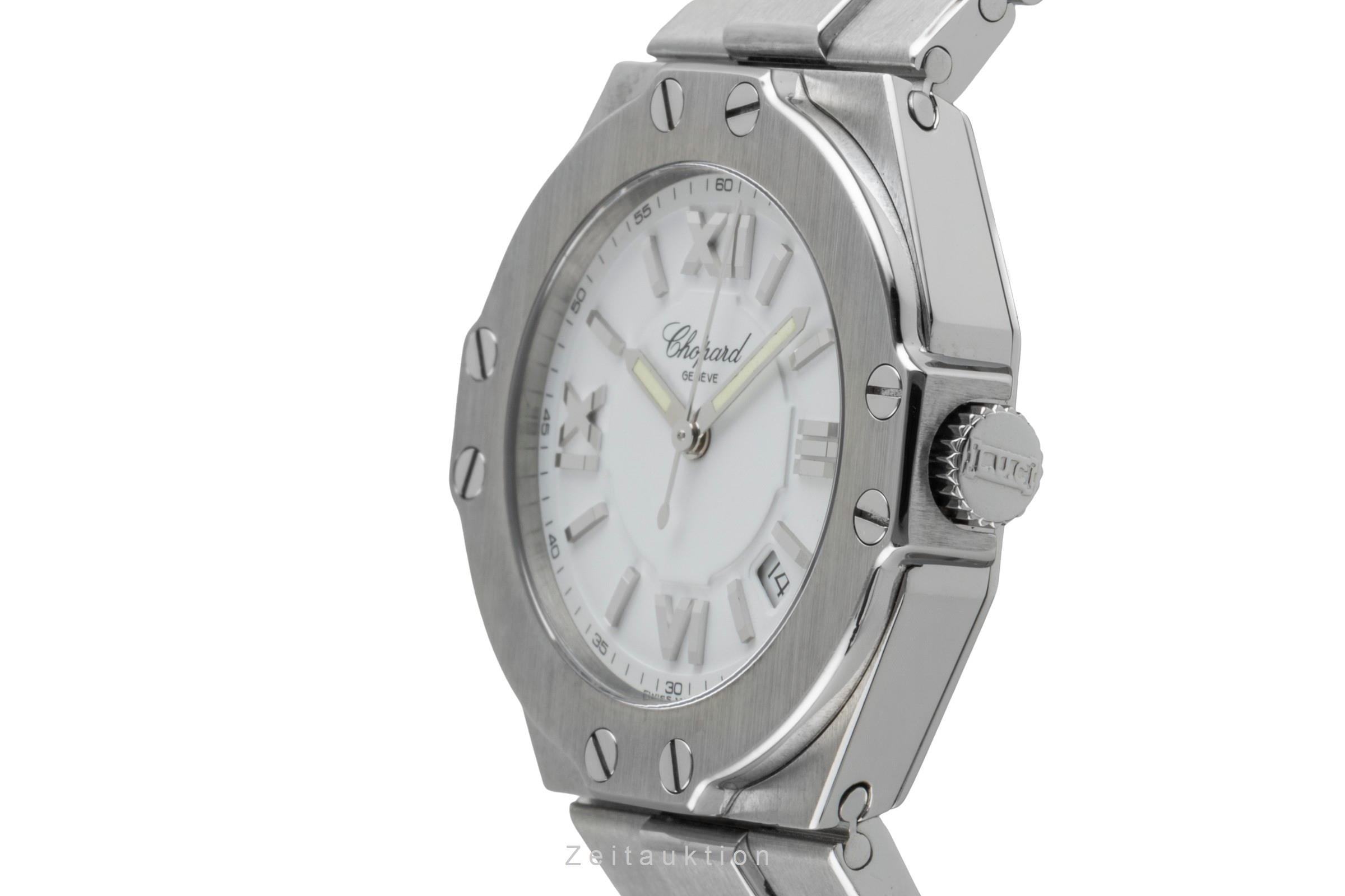 Chopard St. Moritz Stahl Quarz White Dial Damenuhr Ref. 8319 Klassiker  [2504175]