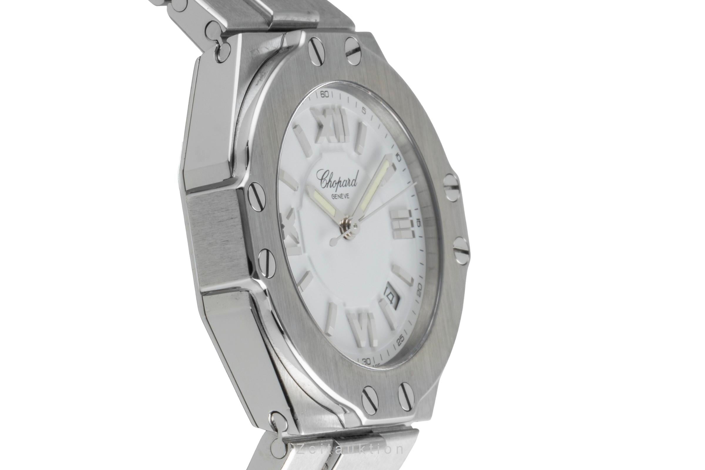 Chopard St. Moritz Stahl Quarz White Dial Damenuhr Ref. 8319 Klassiker  [2504175]