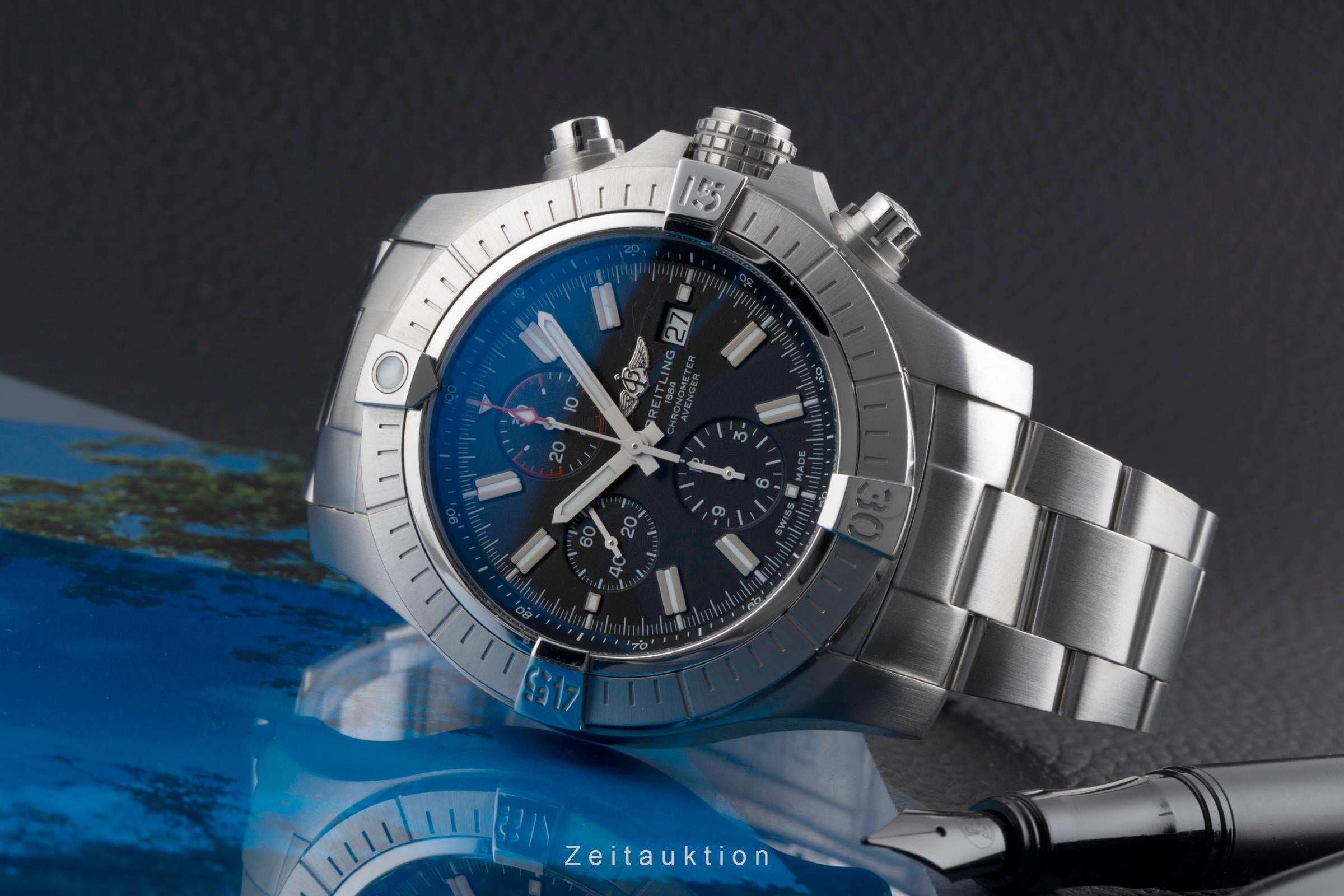 Breitling Super Avenger cronografo acciaio automatismo orologio da uomo A13375  [2504177]