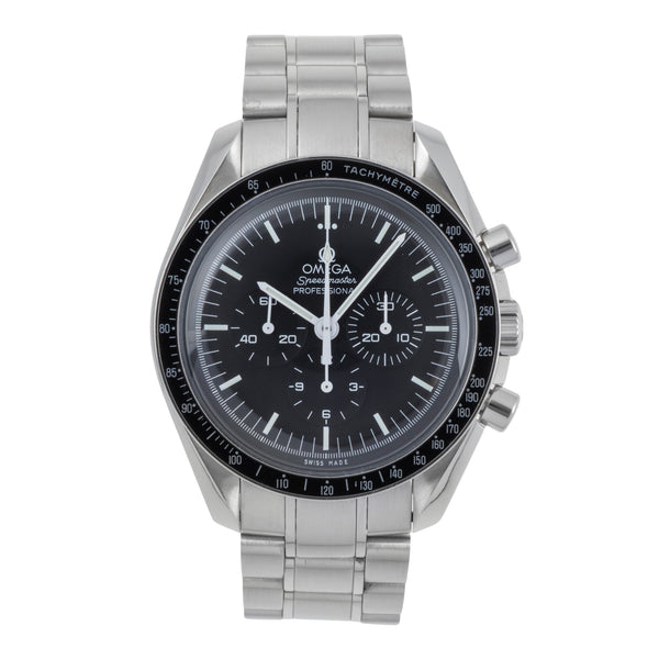 Omega Speedmaster Moonwatch cronografo acciaio carica manuale orologio da uomo 3570.50.00 LP: 7600EUR  [2504180]