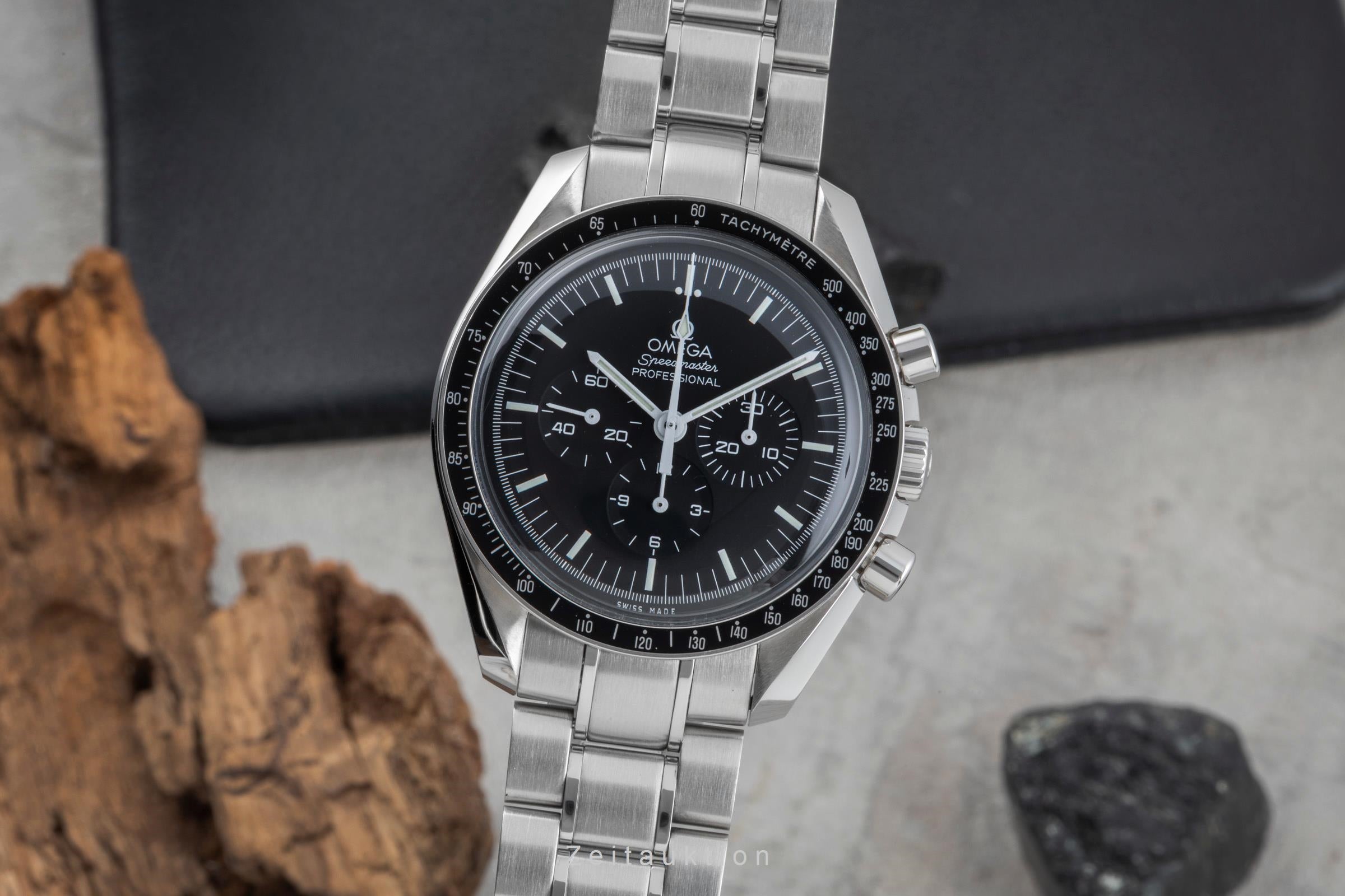 Omega Speedmaster Moonwatch cronografo acciaio carica manuale orologio da uomo 3570.50.00 LP: 7600EUR  [2504180]
