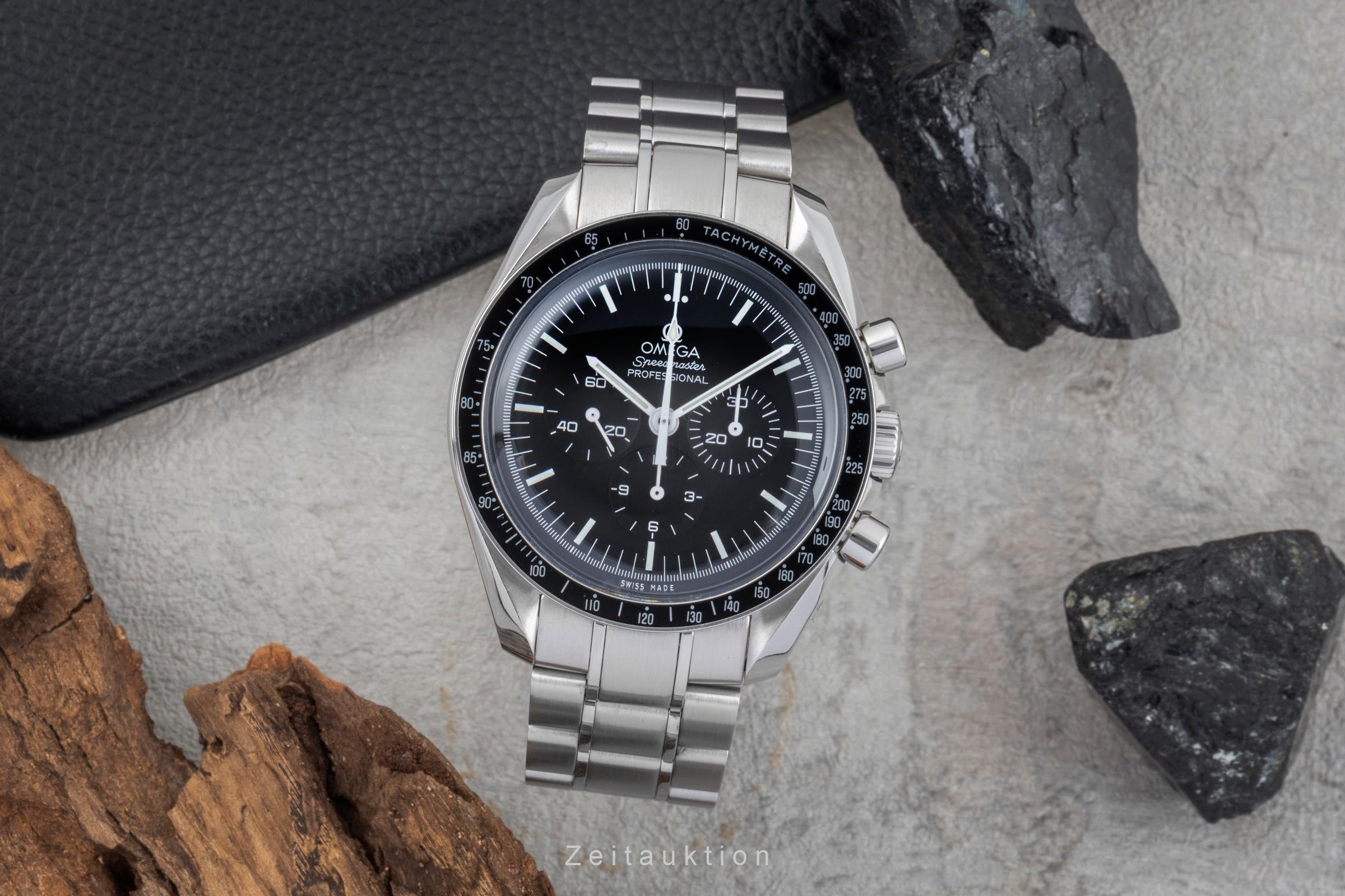 Omega Speedmaster Moonwatch cronografo acciaio carica manuale orologio da uomo 3570.50.00 LP: 7600EUR  [2504180]