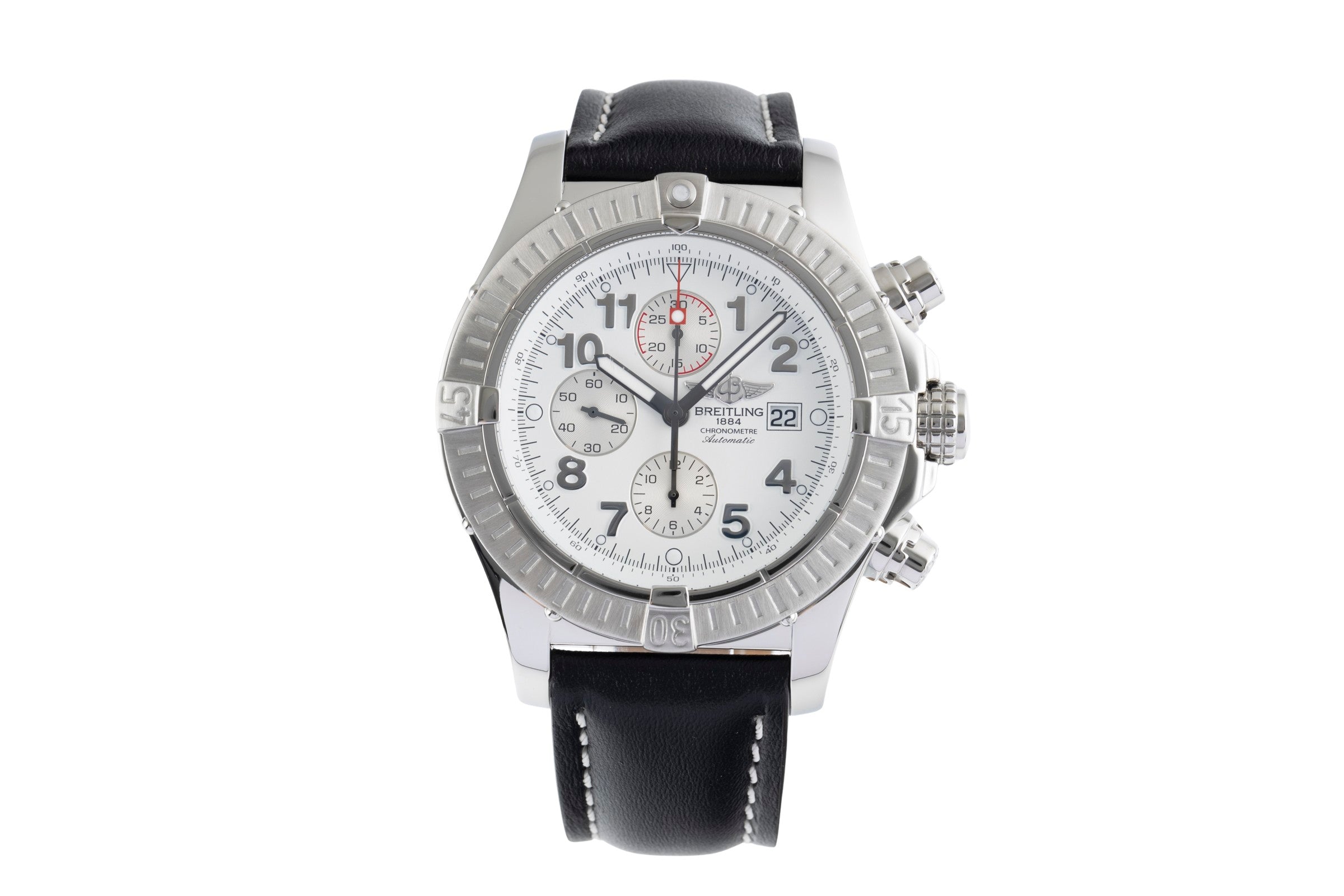 Breitling Super Avenger chronograph steel automatic men's watch A13370-358  [2504181]