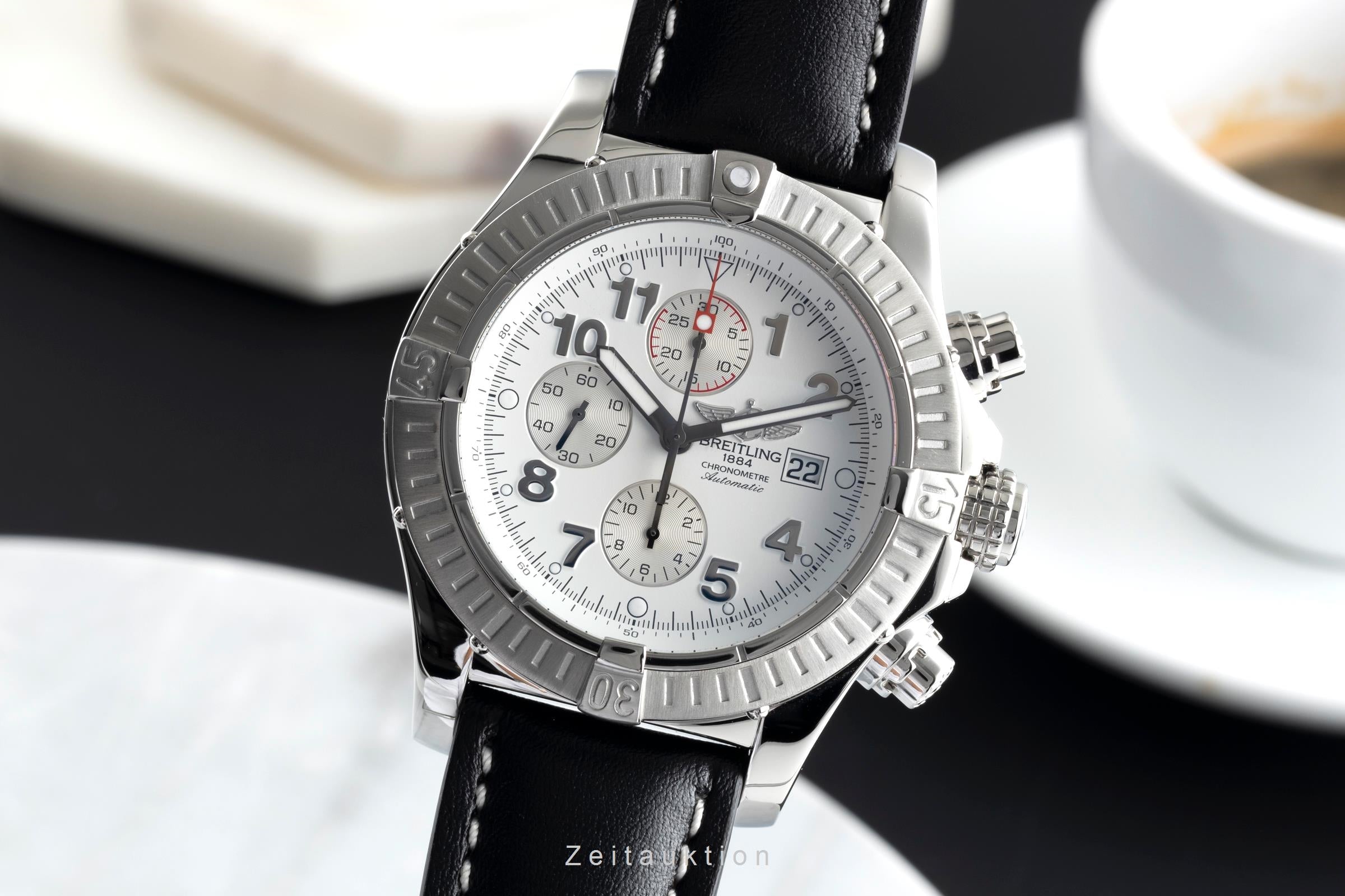 Breitling Super Avenger chronograph steel automatic men's watch A13370-358  [2504181]