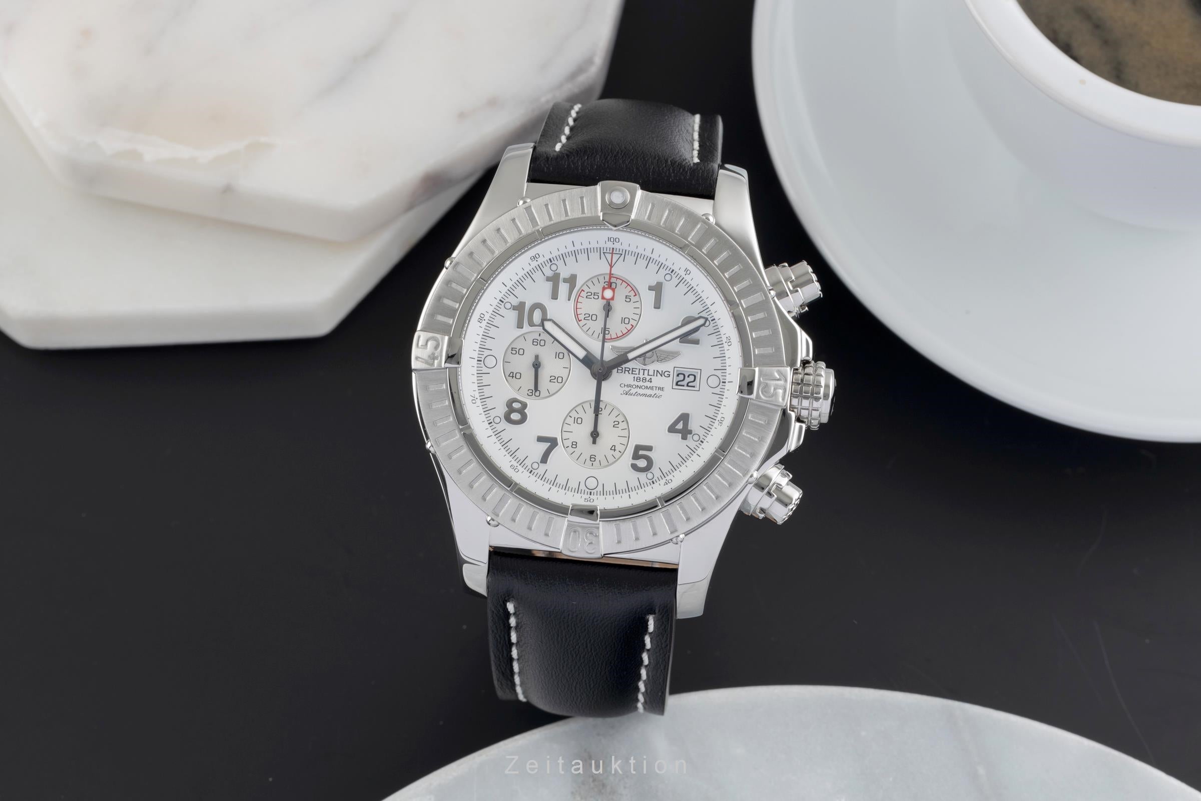 Breitling Super Avenger chronographe acier automatique montre pour hommes A13370-358  [2504181]