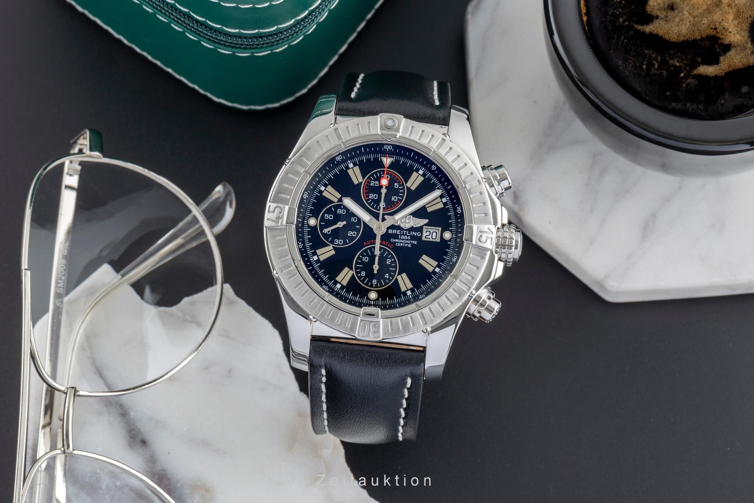 Breitling Super Avenger chronograph steel automatic men's watch A13370  [2504182]